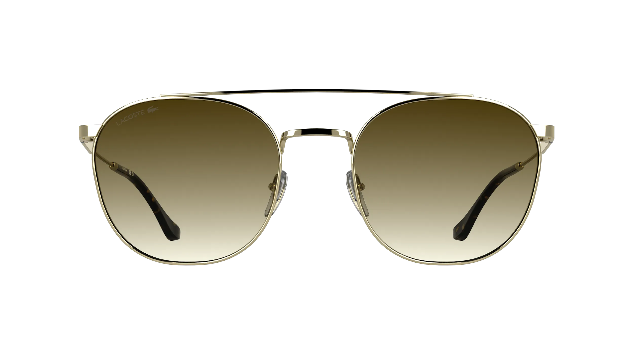 Lacoste L281S 714 Occhiali da sole Metallo Oro Marrone Squadrata Normale - immagine 2