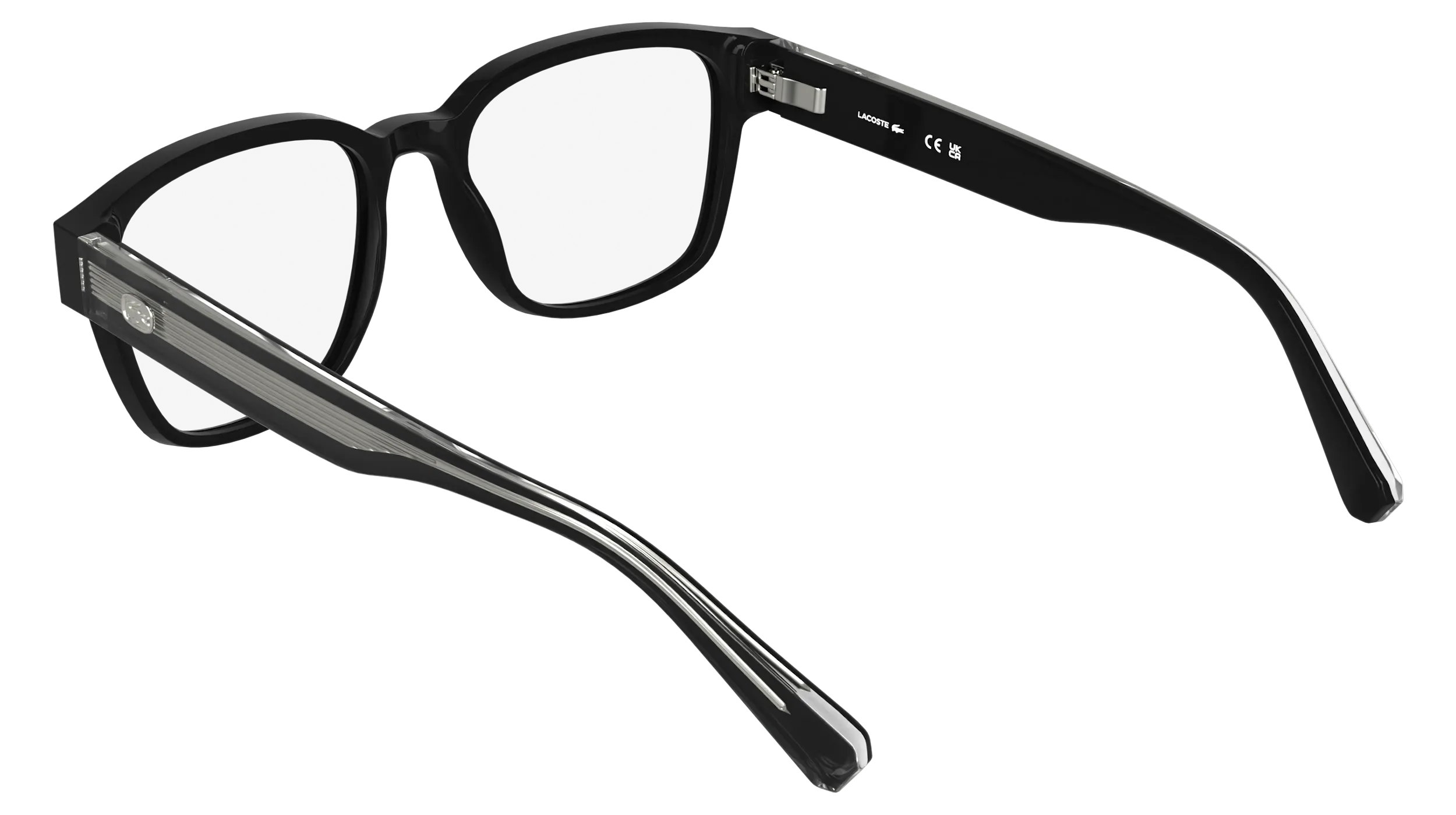 Lacoste L4012 001 Montature da vista Bio-iniettato Nero Squadrata Normale - immagine 4