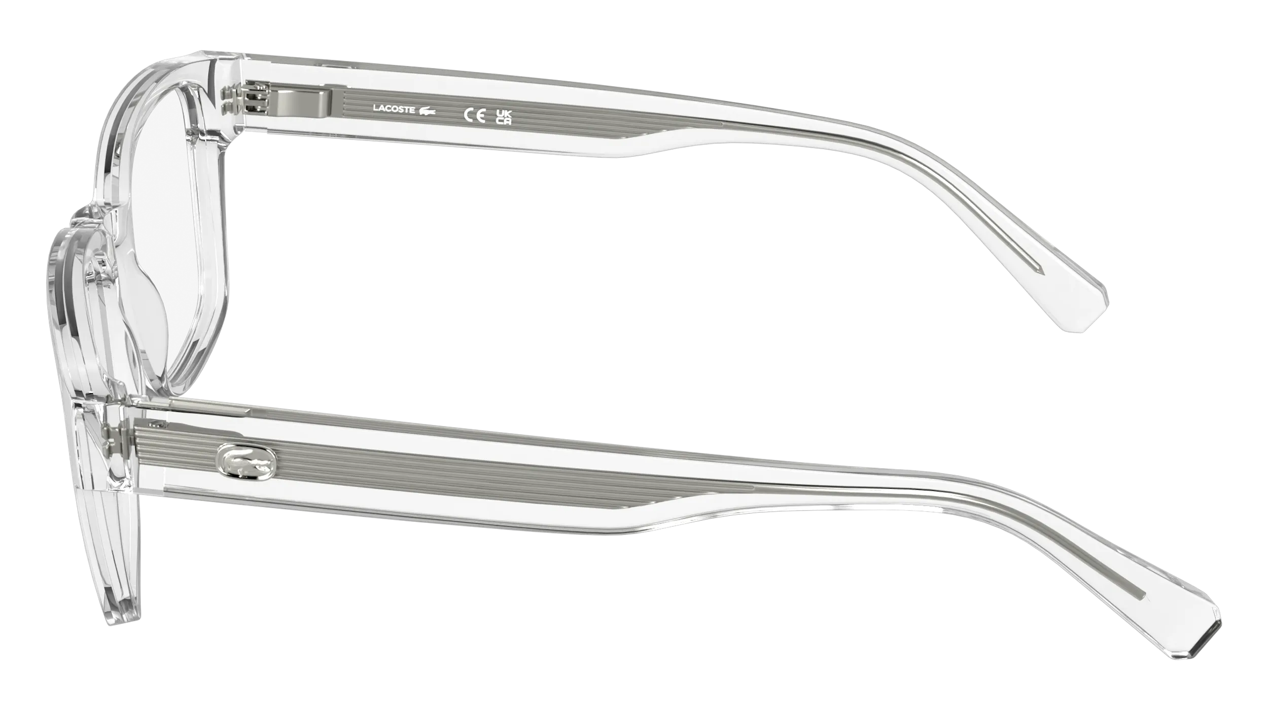 Lacoste L4012 970 Montature da vista Bio-iniettato Trasparente Squadrata Normale - immagine 3