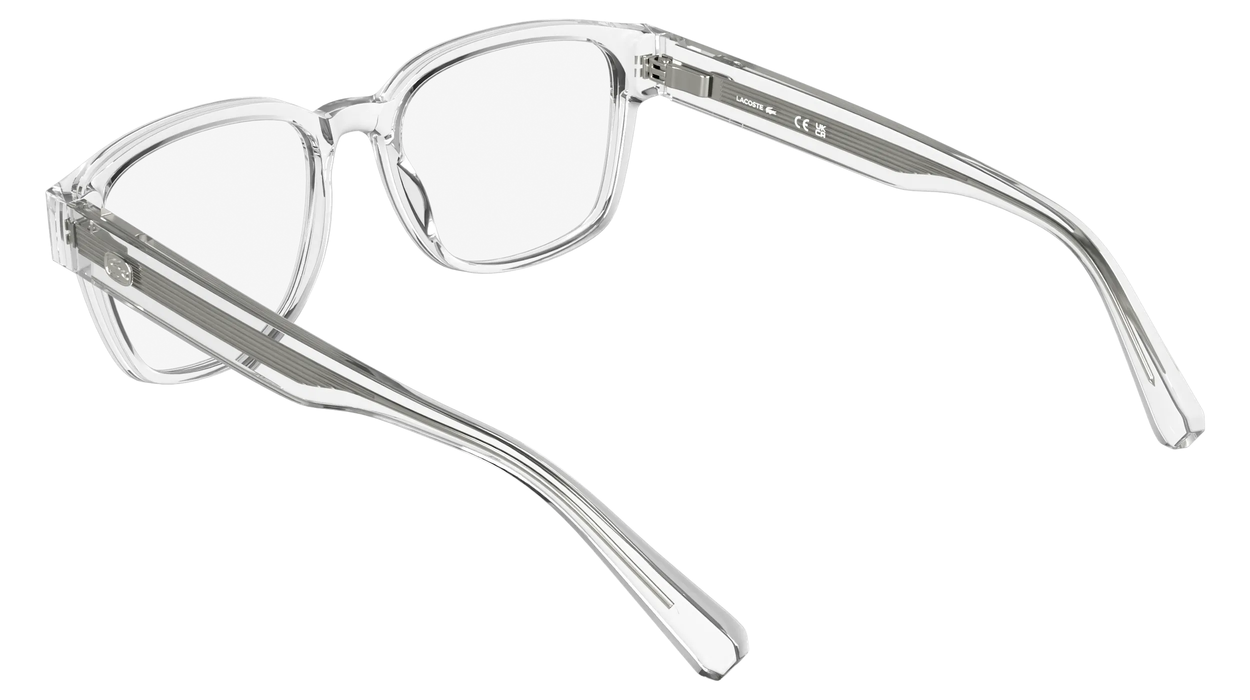 Lacoste L4012 970 Montature da vista Bio-iniettato Trasparente Squadrata Normale - immagine 4