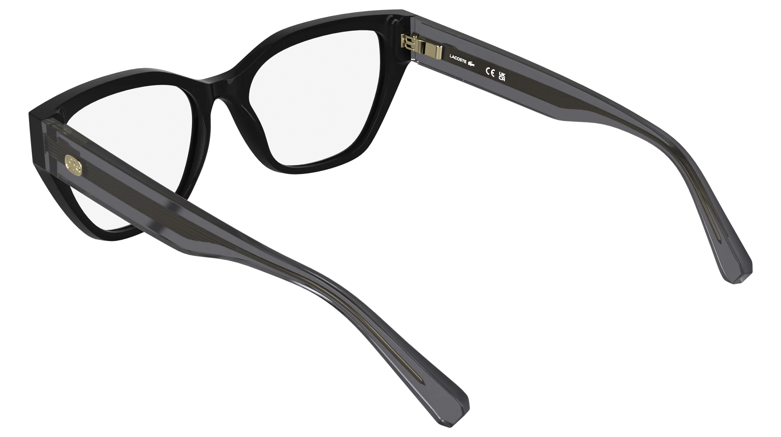 Lacoste L4015 001 Montature da vista Bio-iniettato Nero Farfalla Normale - immagine 4