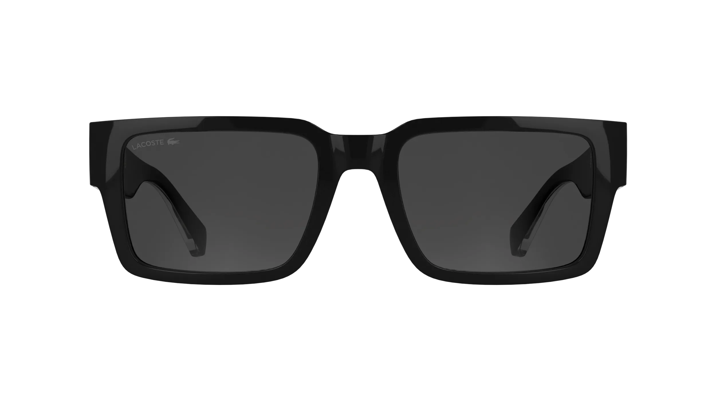 Lacoste L6089S 001 Occhiali da sole Bio-iniettato Nero Grigio Squadrata Normale - immagine 2
