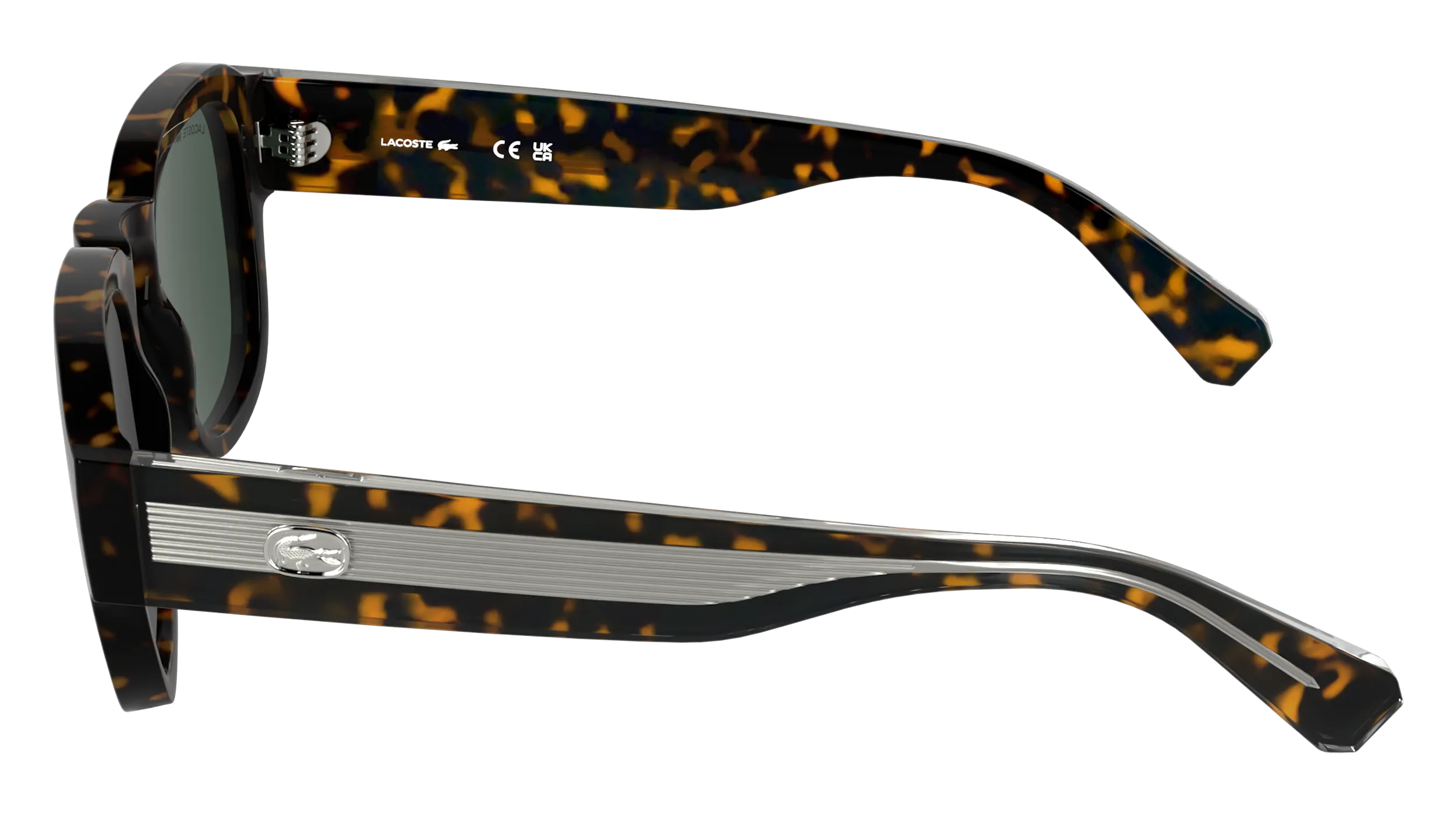 Lacoste L6090S 214 Occhiali da sole Bio-iniettato Havana Squadrata Normale - immagine 3
