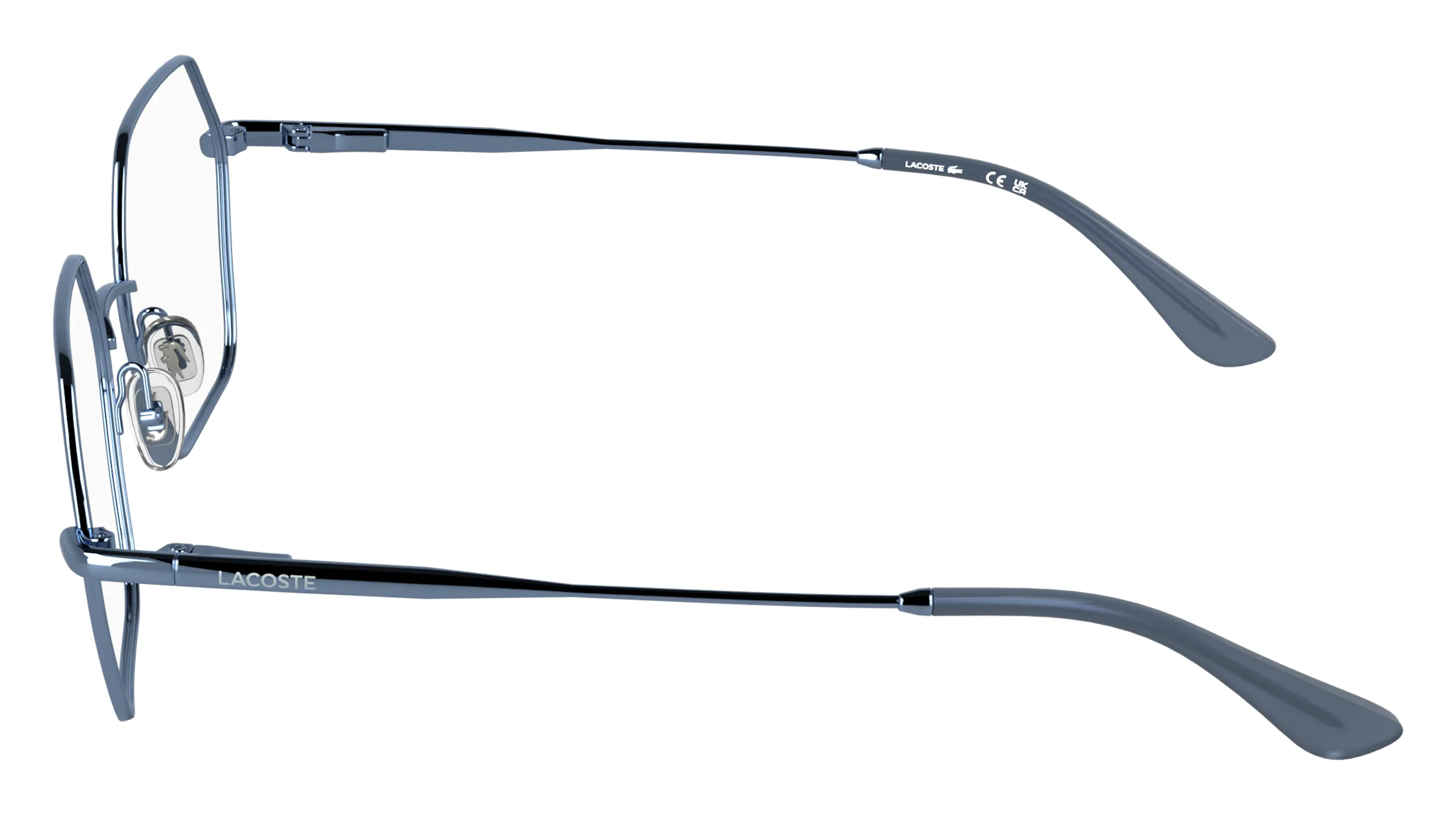 Lacoste L2322 414 Montature da vista Metallo Blu Squadrata Normale - immagine 3