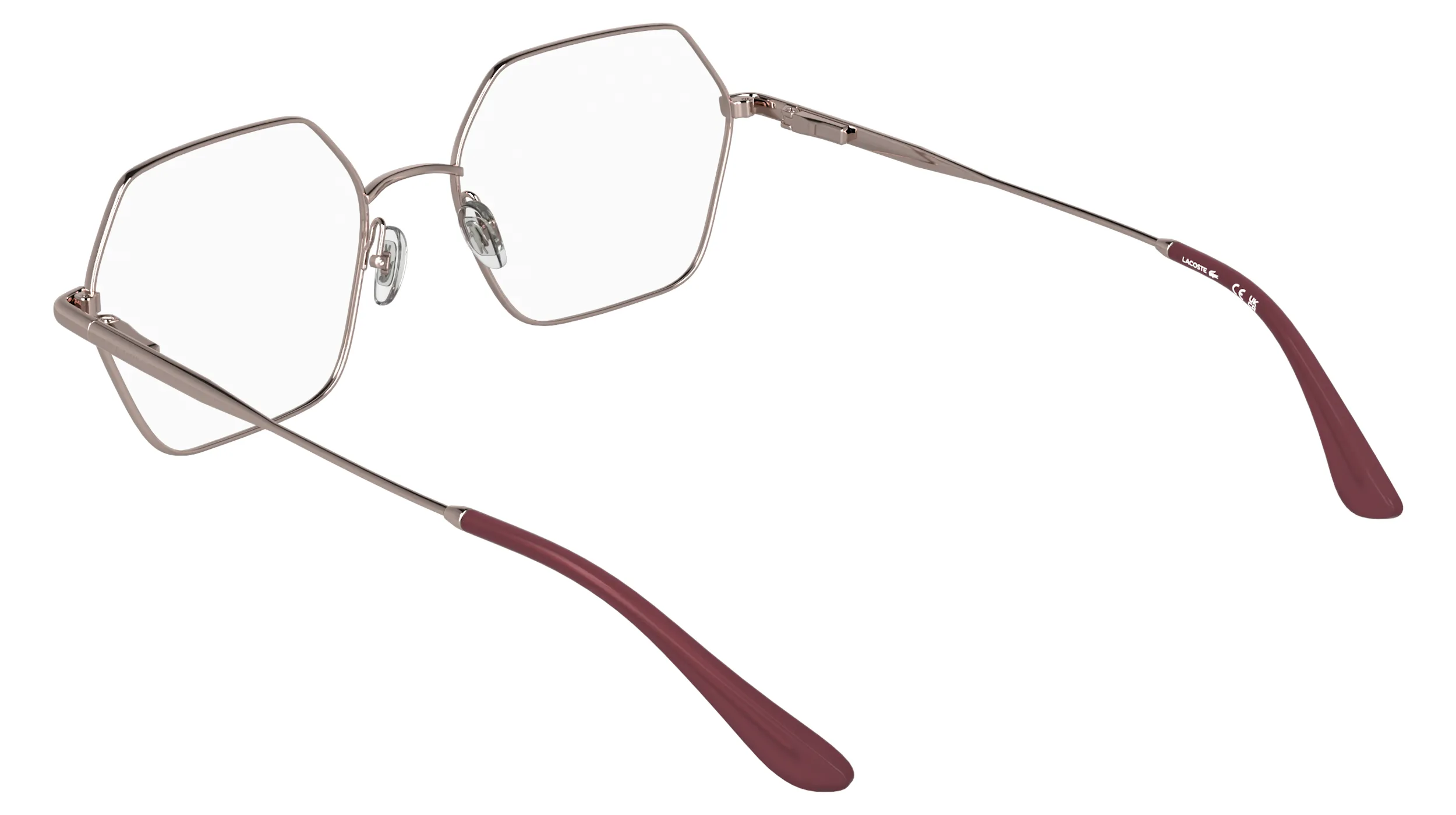 Lacoste L2322 662 Montature da vista Metallo Rosa Squadrata Normale - immagine 4