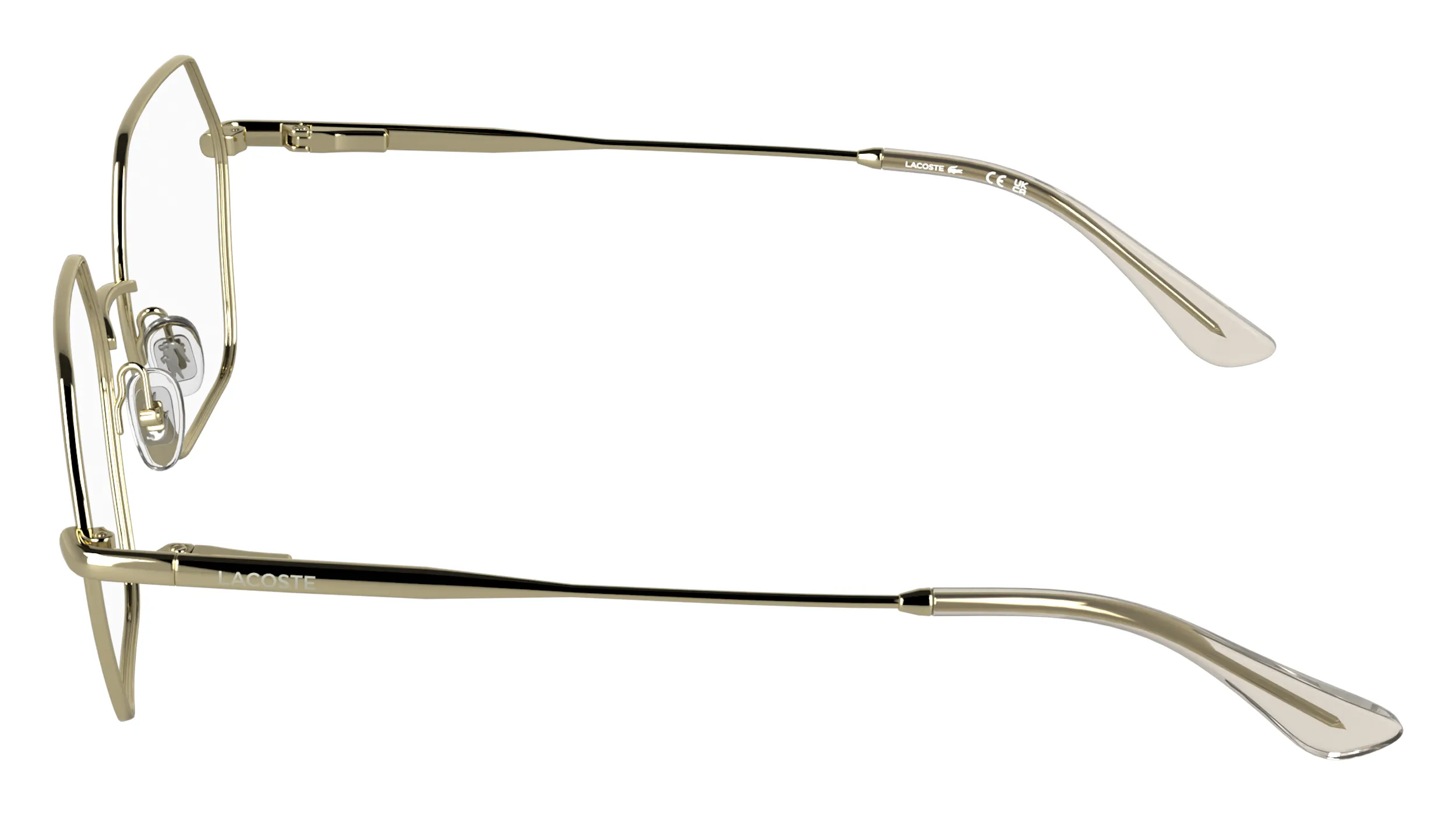 Lacoste L2322 714 Montature da vista Metallo Oro Squadrata Normale - immagine 3