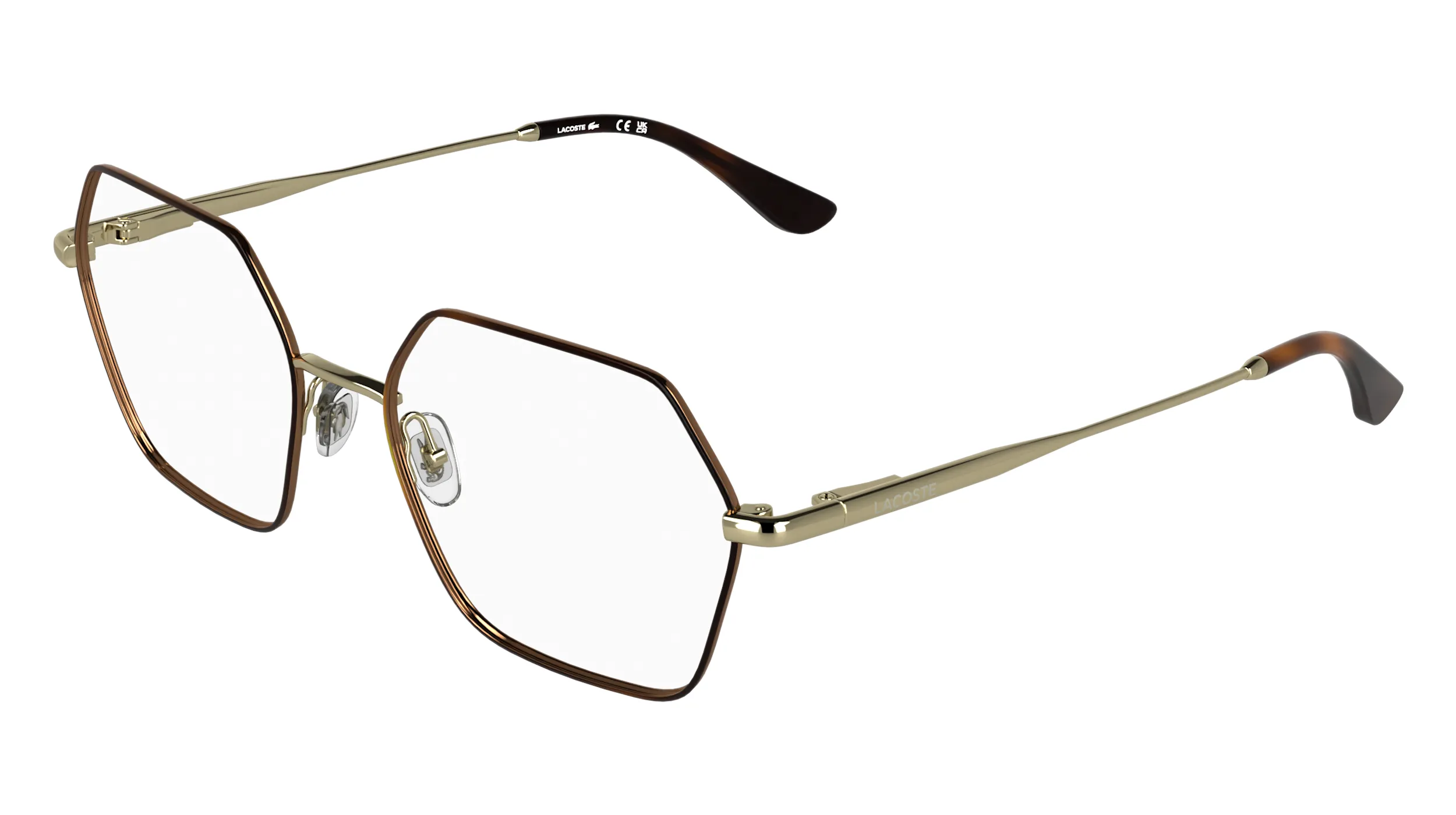 Lacoste L2322 756 Montature da vista Metallo Oro Squadrata Normale - immagine 1