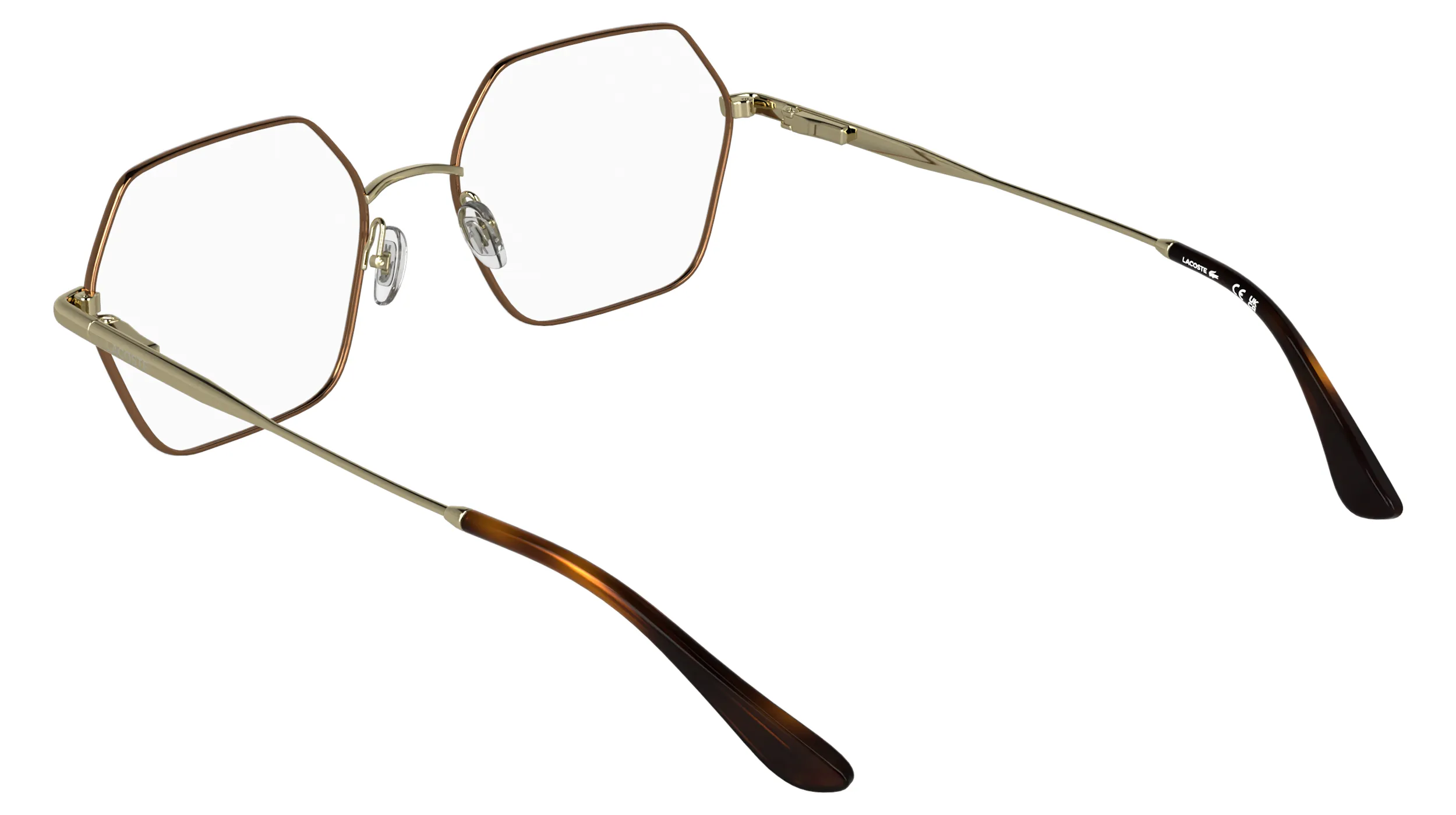 Lacoste L2322 756 Montature da vista Metallo Oro Squadrata Normale - immagine 4