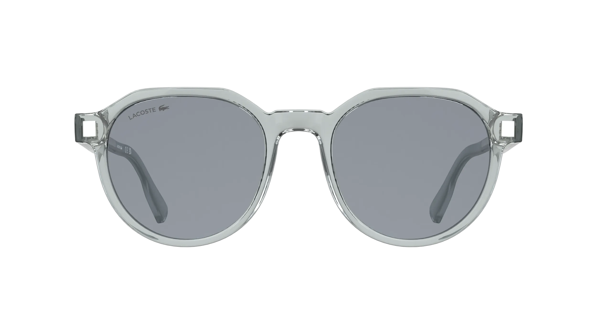 Lacoste L6087S 038 Occhiali da sole Bio-iniettato Grigio Grigio Squadrata Normale - immagine 2