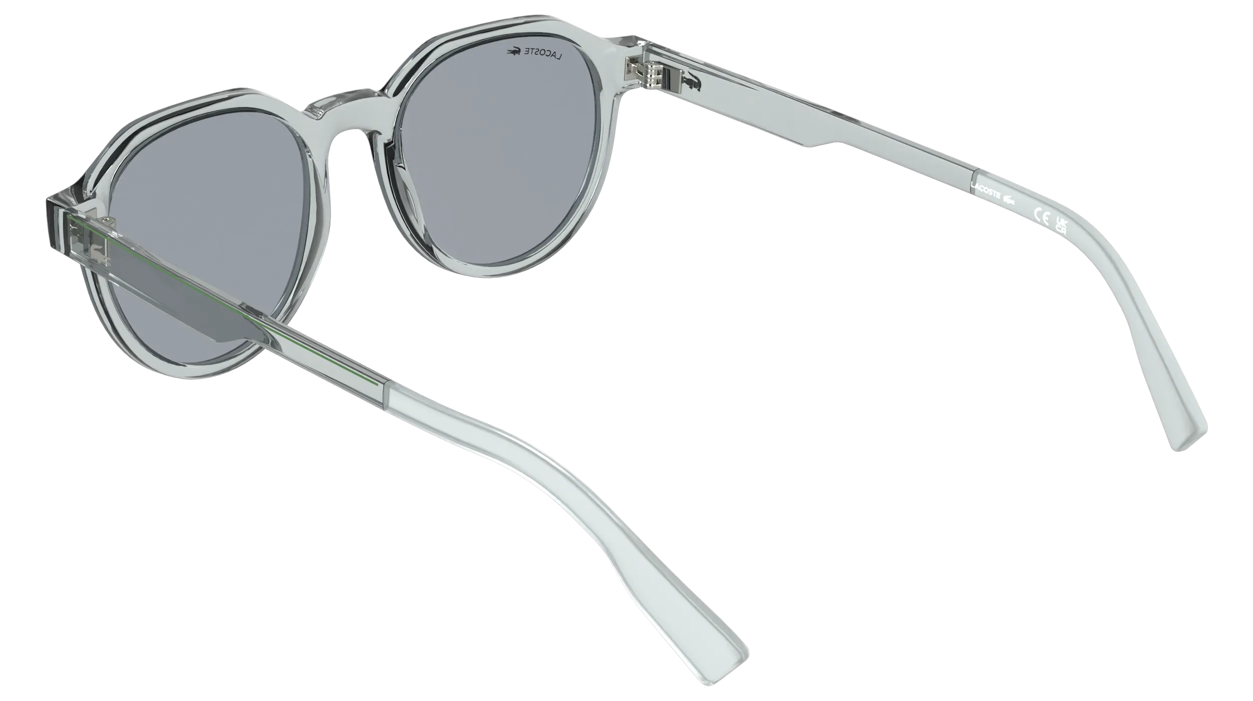 Lacoste L6087S 038 Occhiali da sole Bio-iniettato Grigio Grigio Squadrata Normale - immagine 4