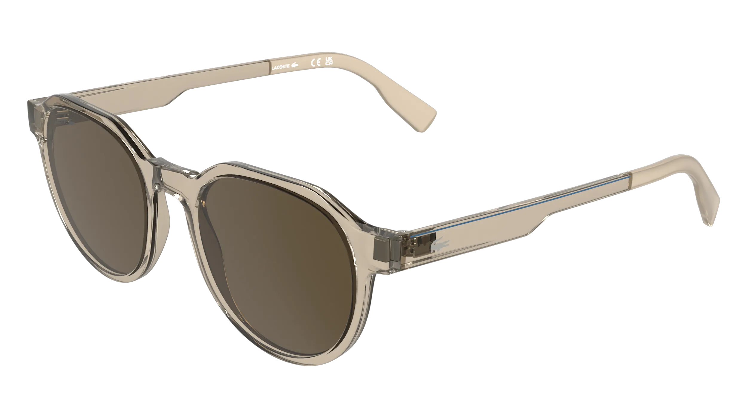 Lacoste L6087S 264 Occhiali da sole Bio-iniettato Beige Marrone Squadrata Normale - immagine 1