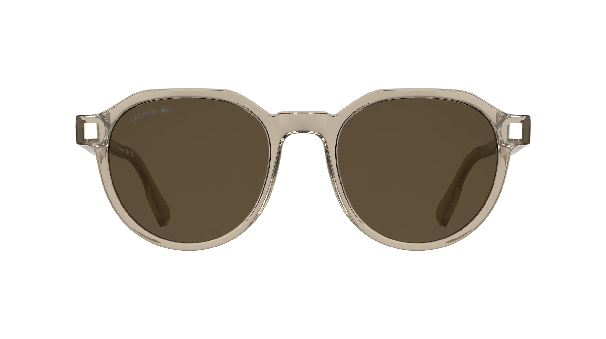 Lacoste L6087S 264 Occhiali da sole Bio-iniettato Beige Marrone Squadrata Normale - immagine 2