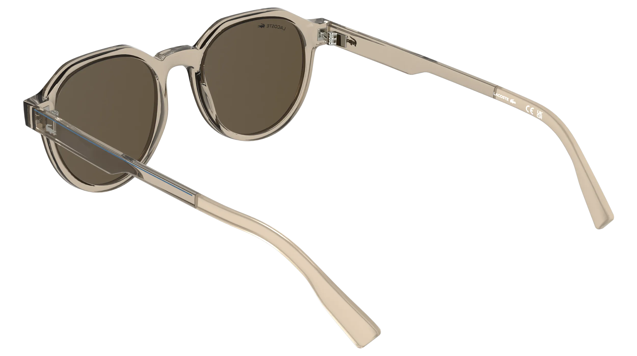Lacoste L6087S 264 Occhiali da sole Bio-iniettato Beige Marrone Squadrata Normale - immagine 4