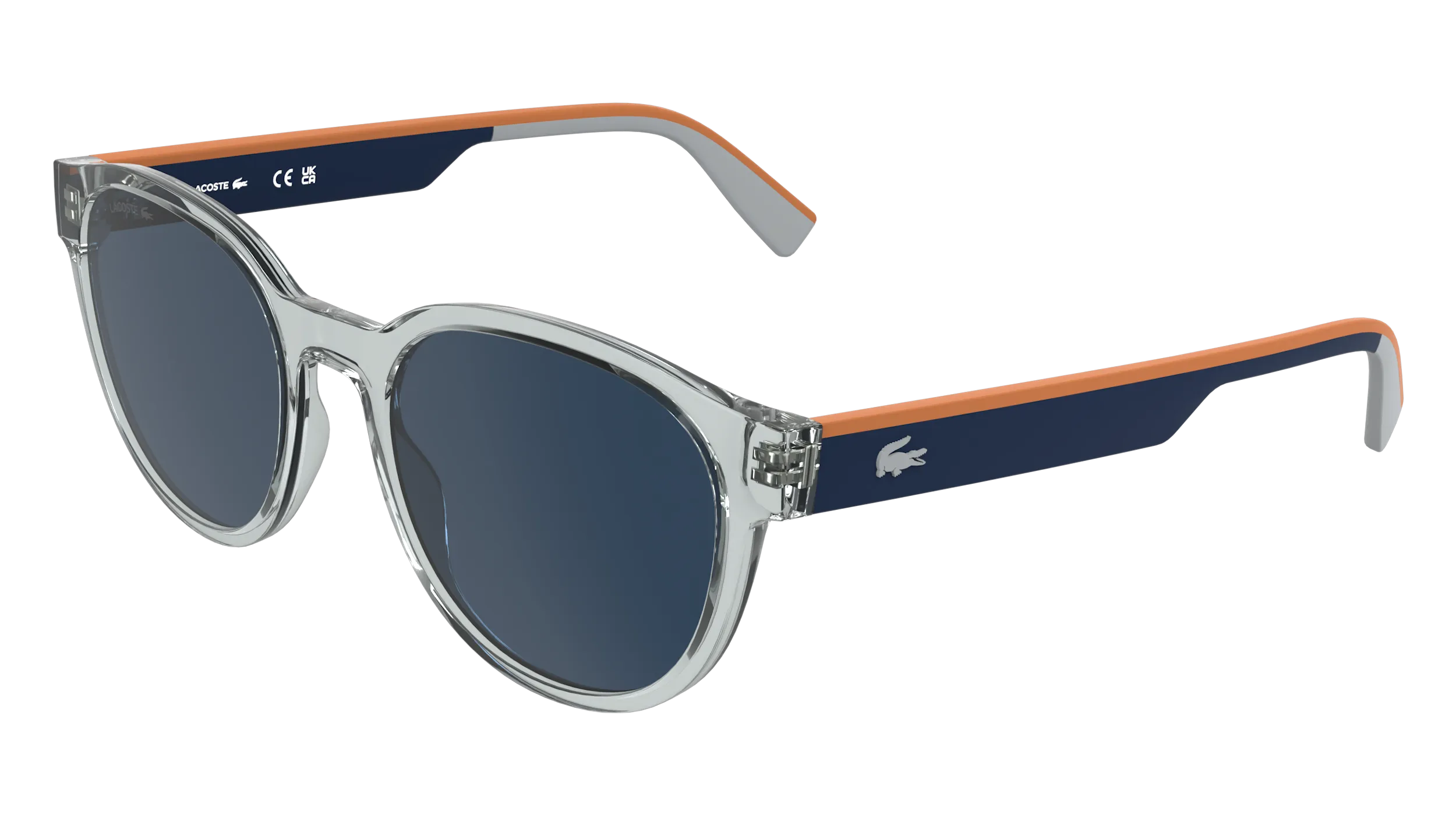Lacoste L6088S 038 Occhiali da sole Bio-iniettato Grigio Blu Squadrata Normale - immagine 1
