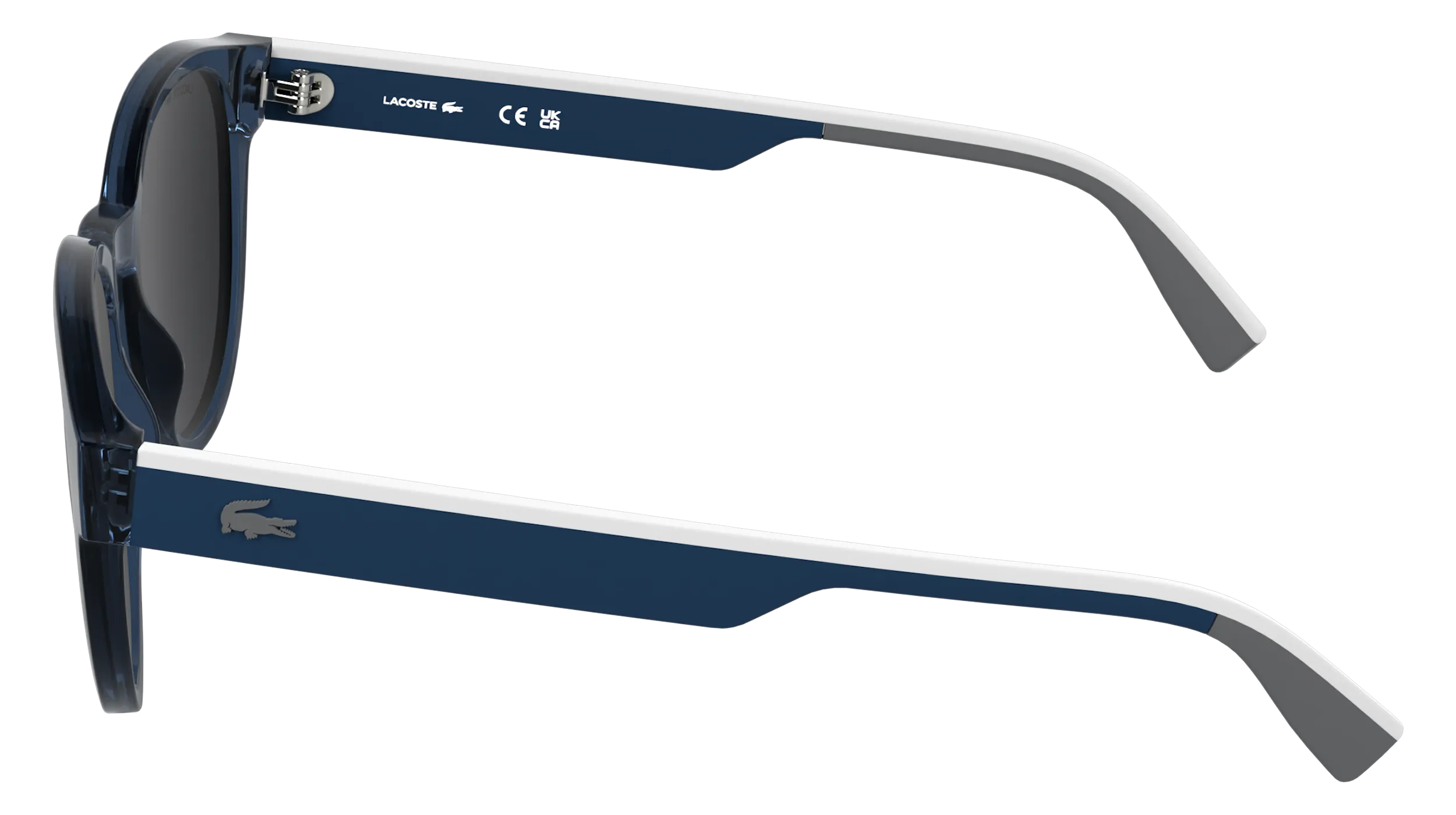Lacoste L6088S 410 Occhiali da sole Bio-iniettato Blu Grigio Squadrata Normale - immagine 3