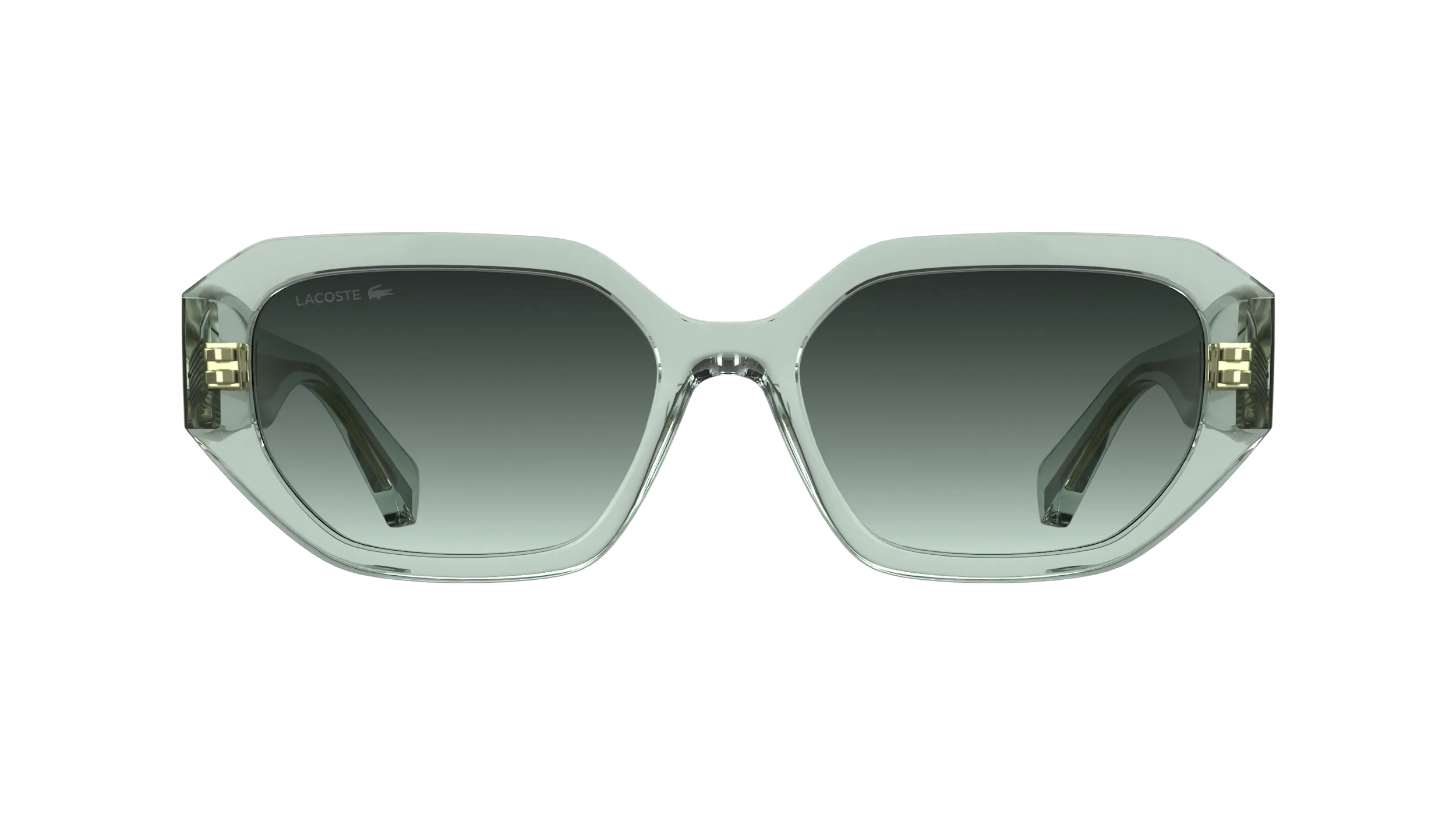 Lacoste L6091S 320 Occhiali da sole Bio-iniettato Verde Verde Squadrata Normale - immagine 2