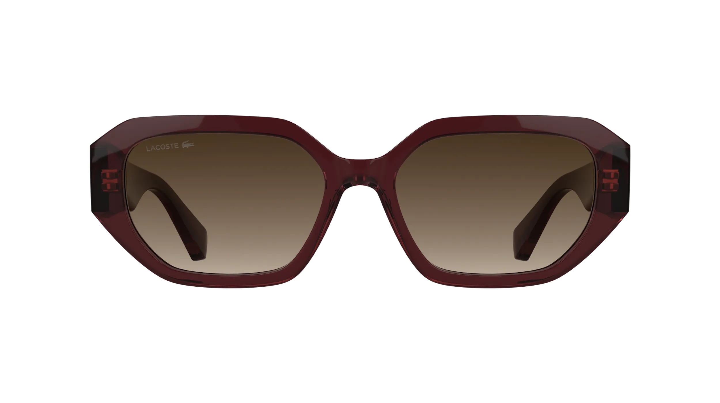 Lacoste L6091S 601 Occhiali da sole Bio-iniettato Bordeaux Squadrata Normale - immagine 2