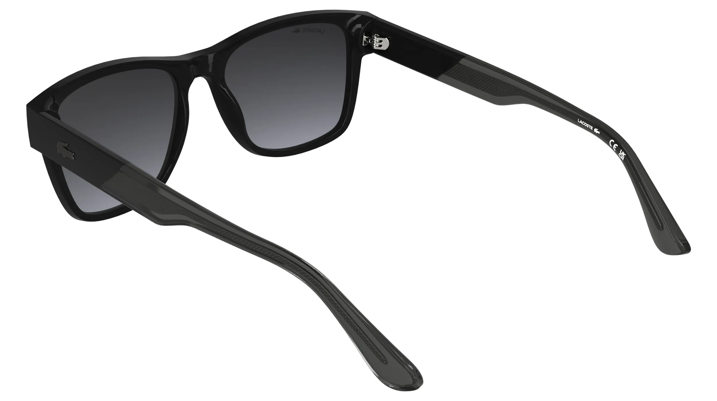 Lacoste L6084S 001 Occhiali da sole Bio-iniettato Nero Squadrata Normale - immagine 4