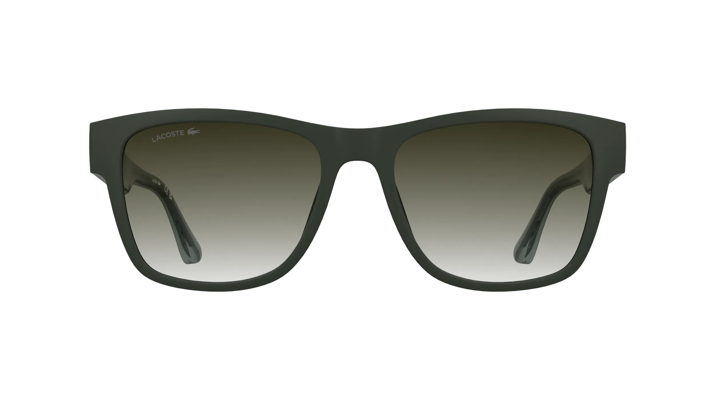 Lacoste L6084S 275 Occhiali da sole Bio-iniettato Verde Marrone Squadrata Normale - immagine 2