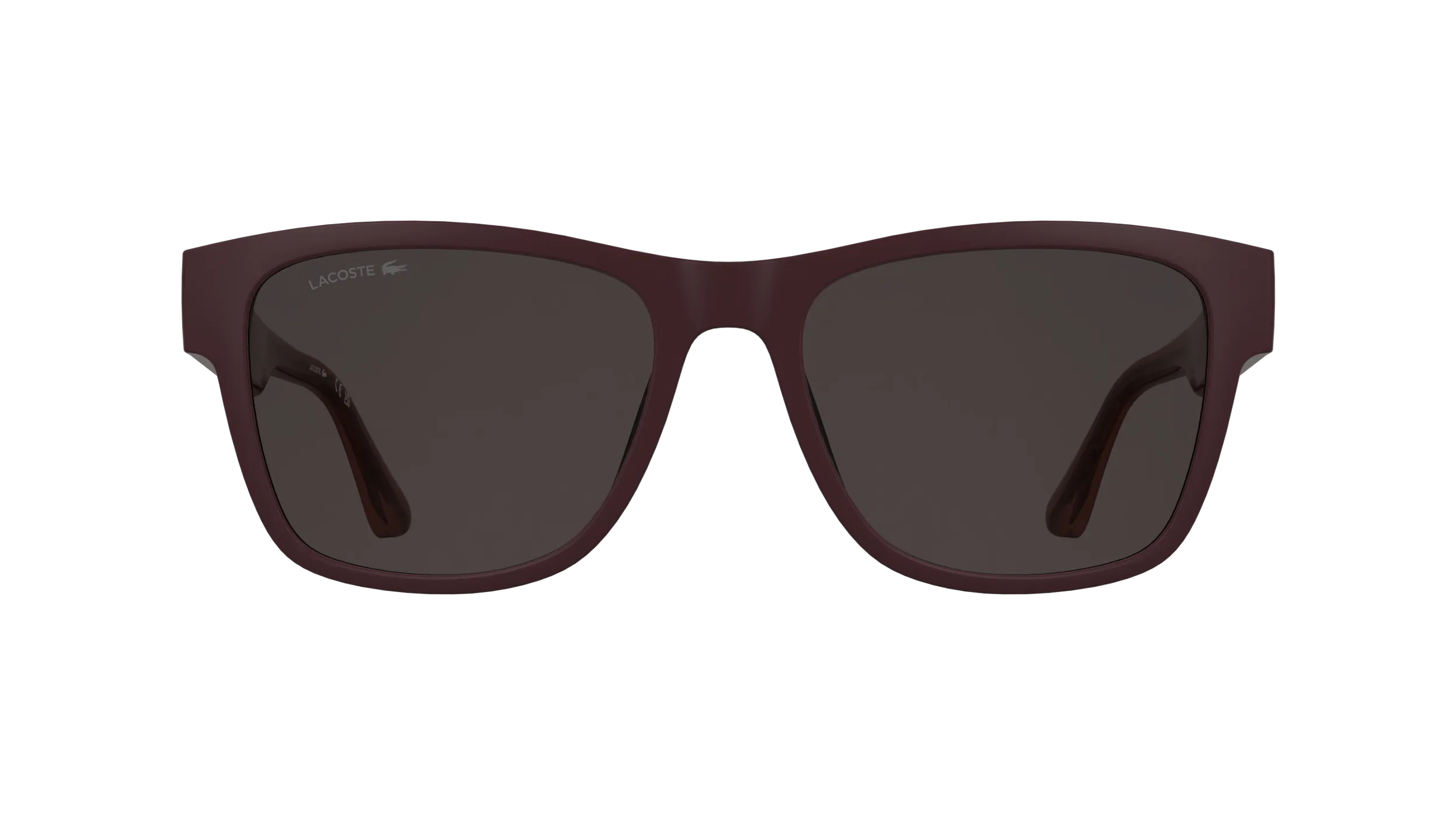 Lacoste L6084S 601 Occhiali da sole Bio-iniettato Bordeaux Rosso Squadrata Normale - immagine 2