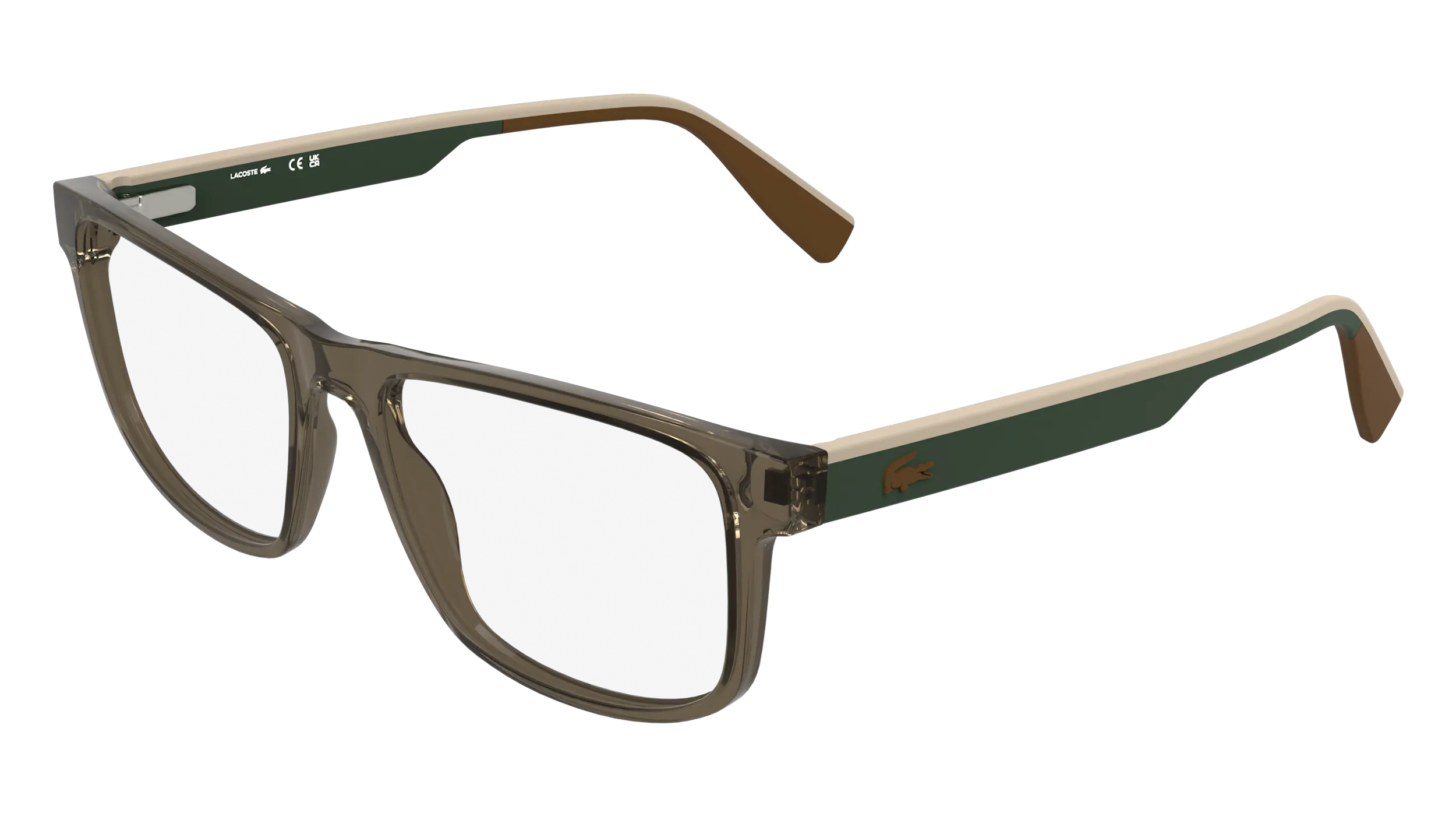 Lacoste L4011 200 Montature da vista Bio-iniettato Marrone Squadrata Normale - immagine 1
