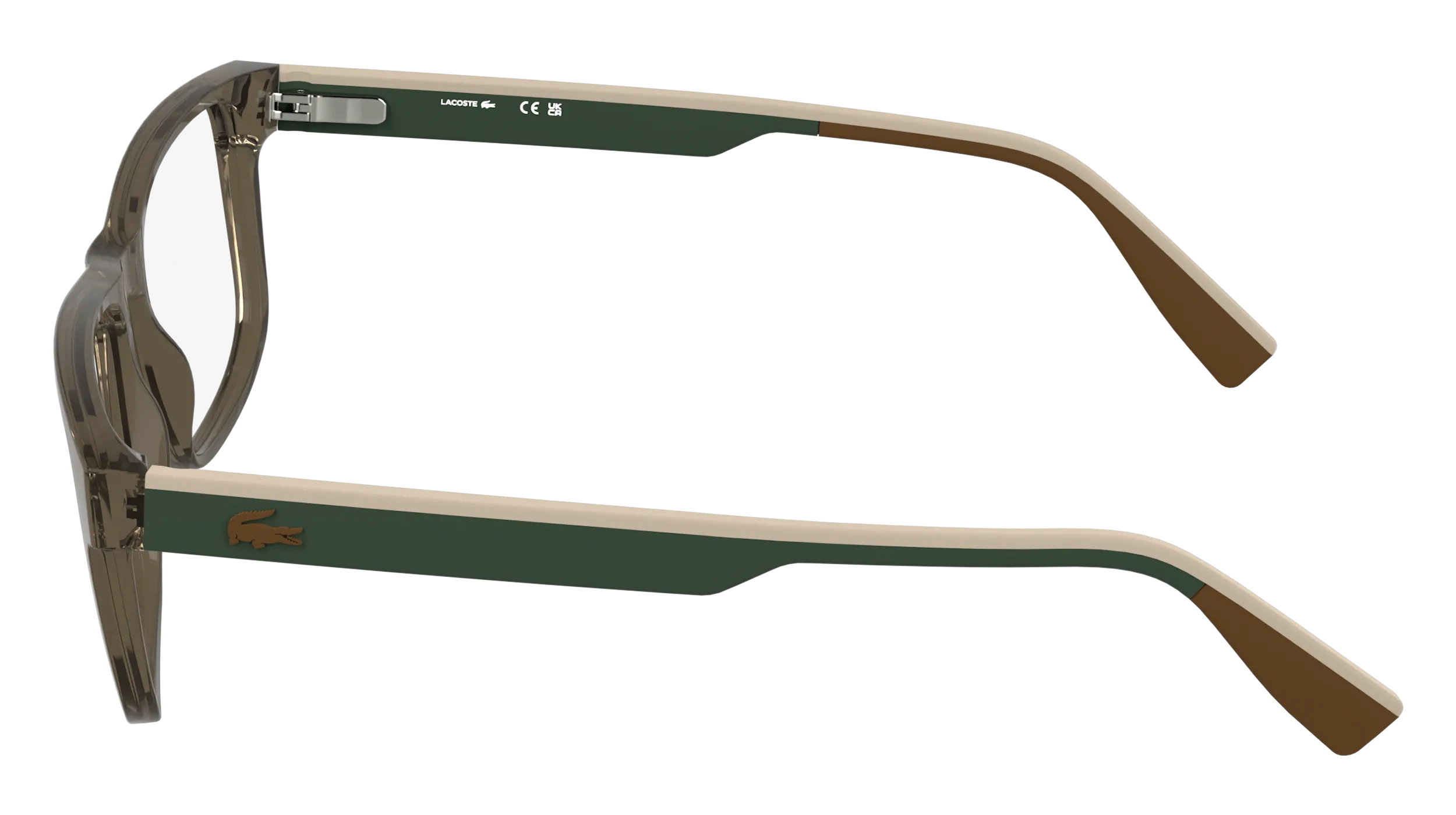 Lacoste L4011 200 Montature da vista Bio-iniettato Marrone Squadrata Normale - immagine 3
