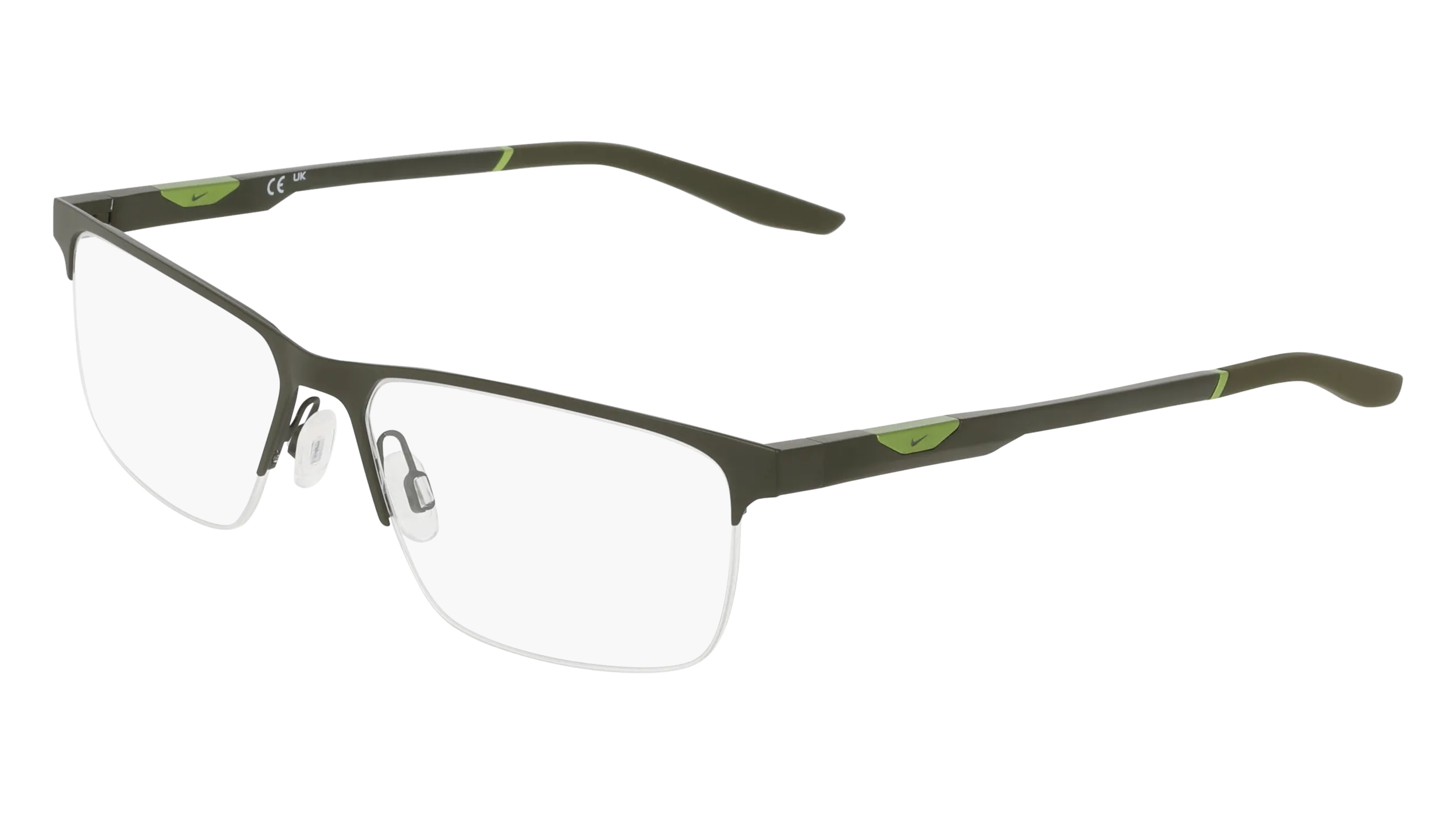 Nike NIKE 8144 315 Montature da vista Metallo Verde Squadrata Normale - immagine 1