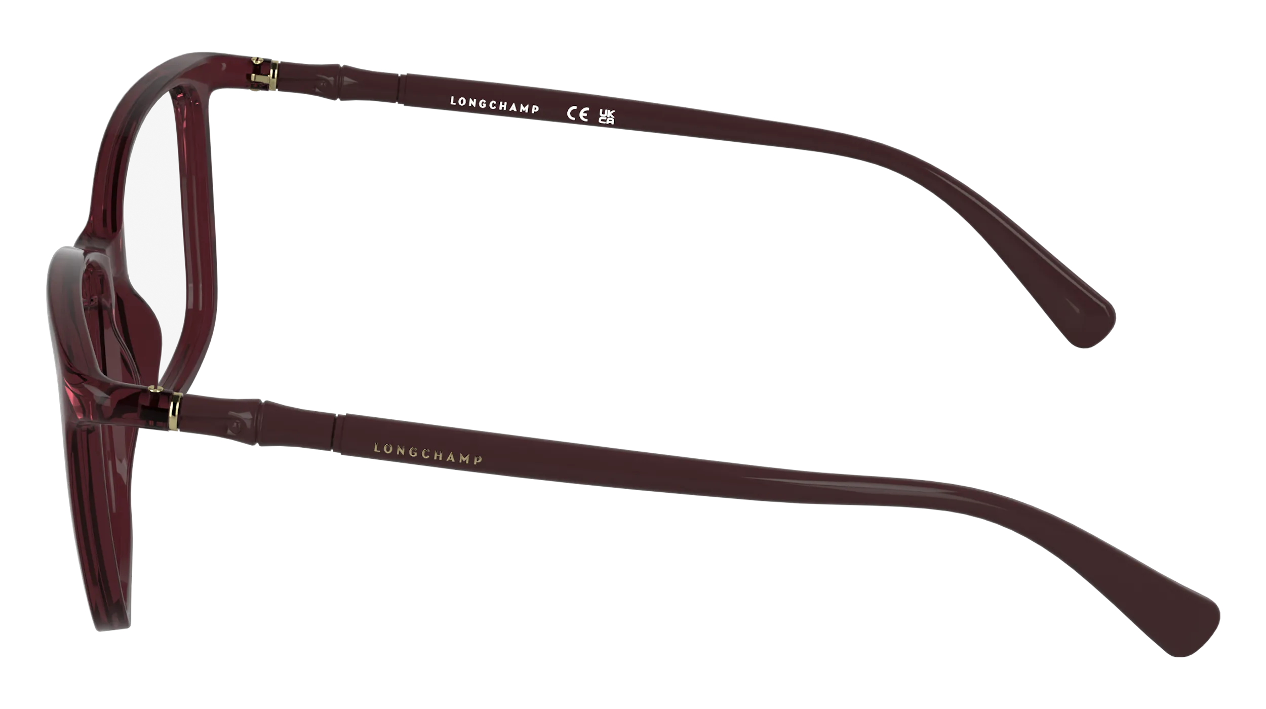 LONGCHAMP LO2801 601 Montature da vista Bio-iniettato Bordeaux Squadrata Normale - immagine 3