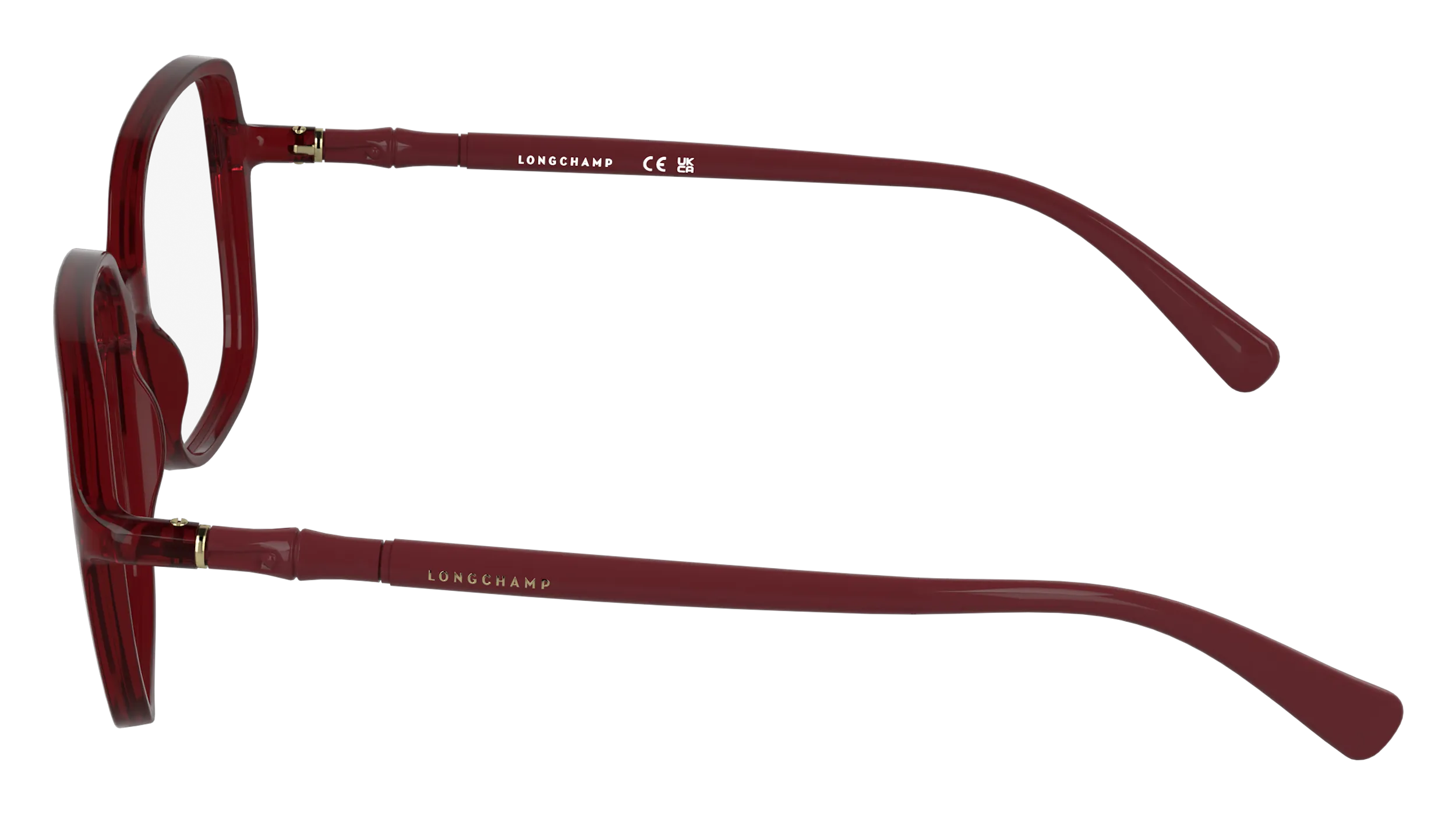 LONGCHAMP LO2802 601 Montature da vista Bio-iniettato Bordeaux Squadrata Normale - immagine 3