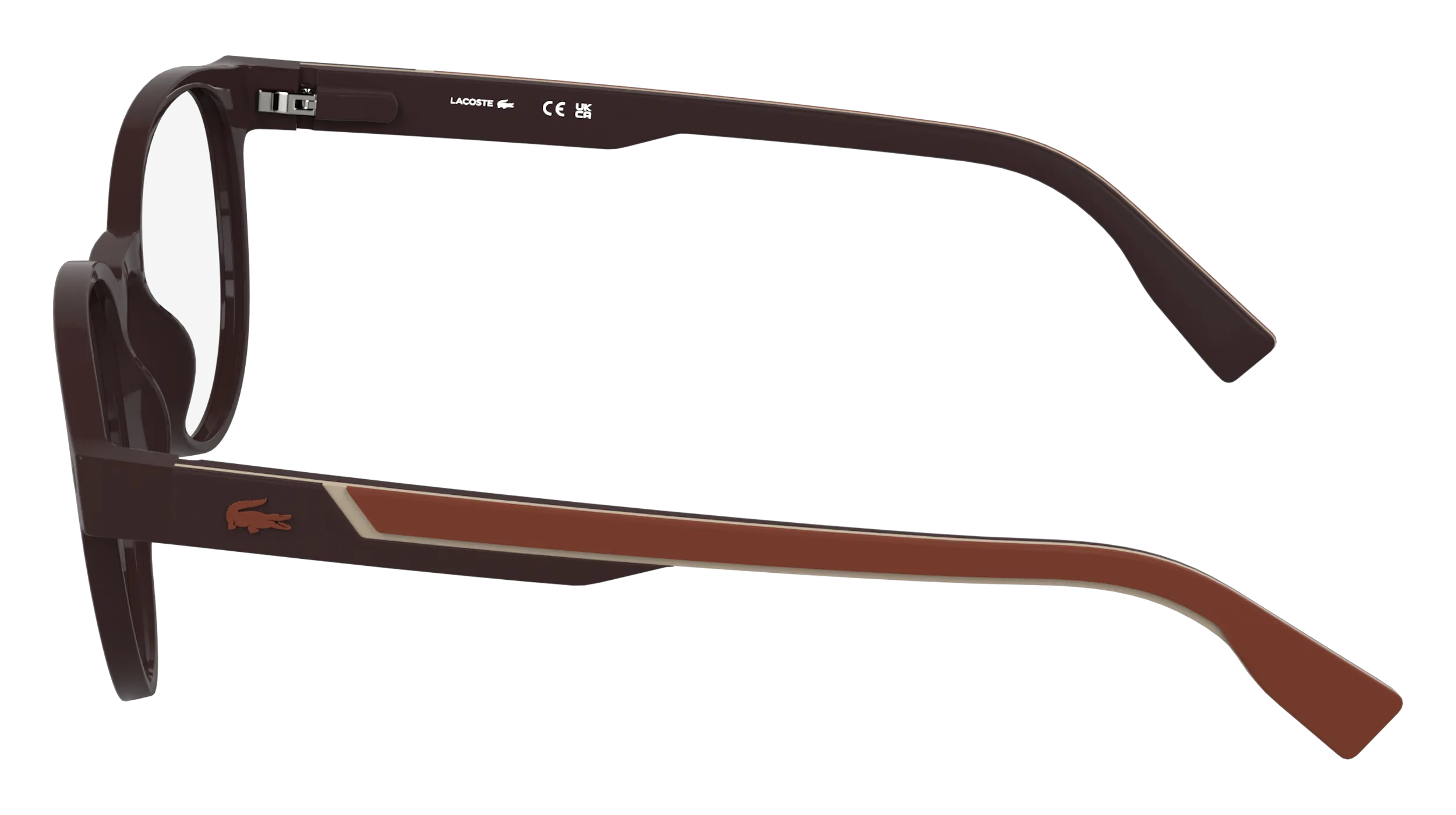 Lacoste L4009MAG-SET 601 Montature da vista Bio-iniettato Bordeaux Marrone Squadrata Normale - immagine 3