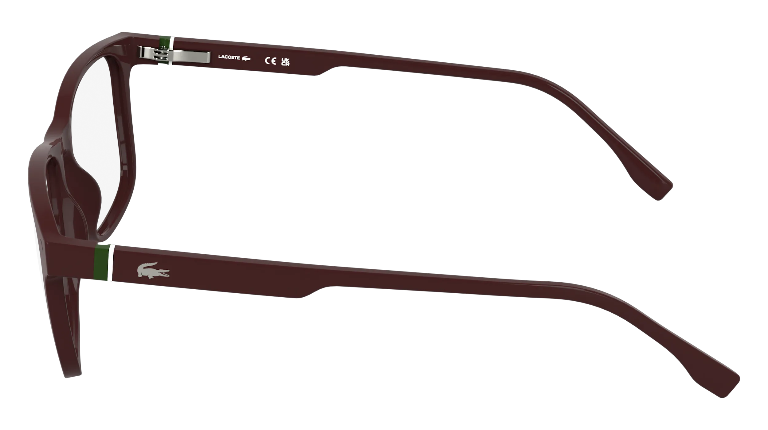 Lacoste L4007MAG-SET 601 Montature da vista Bio-iniettato Bordeaux Marrone Squadrata Normale - immagine 3