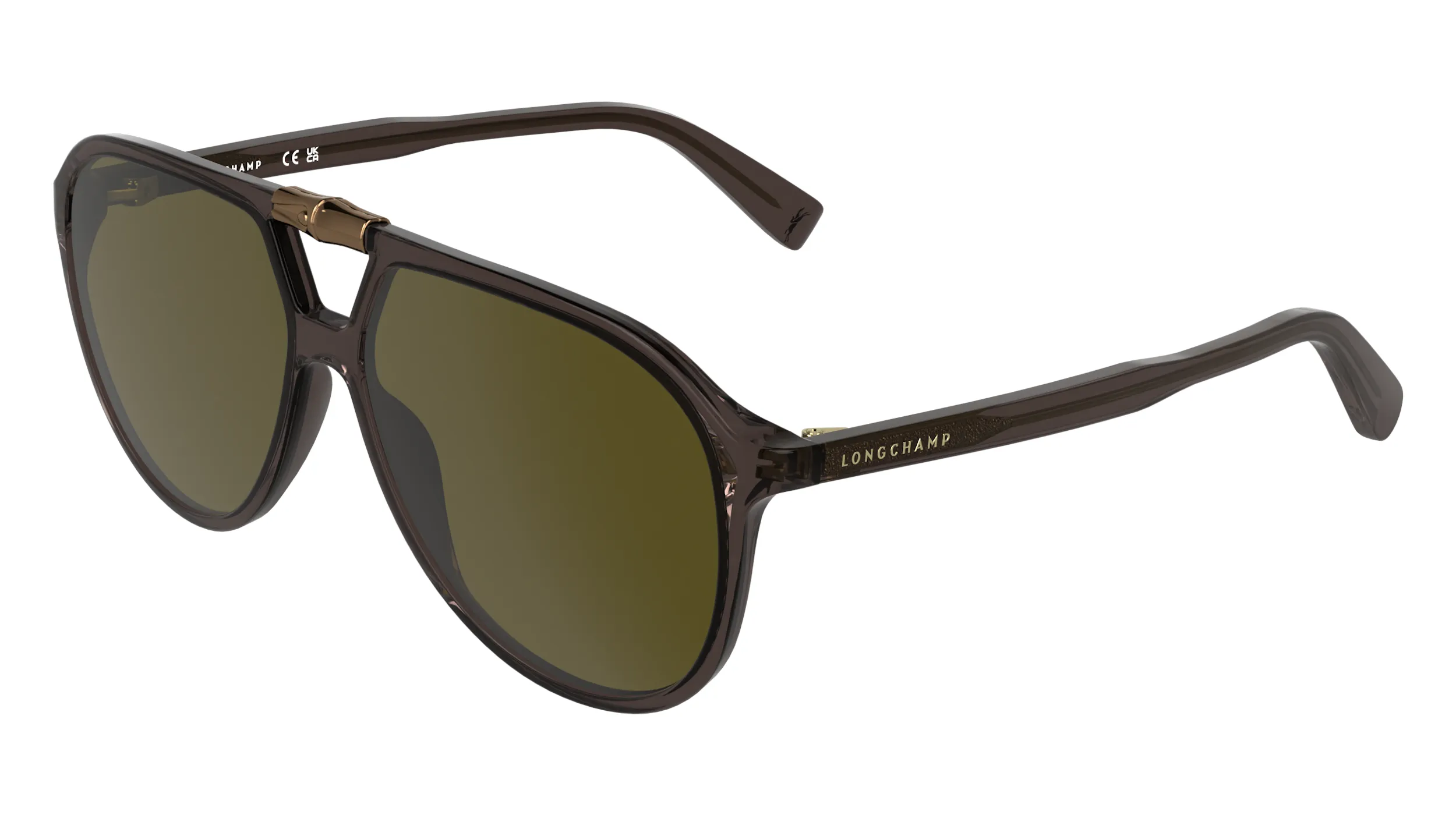 LONGCHAMP LO800S 200 Occhiali da sole Bio-iniettato Marrone Marrone Pilot Normale - immagine 1