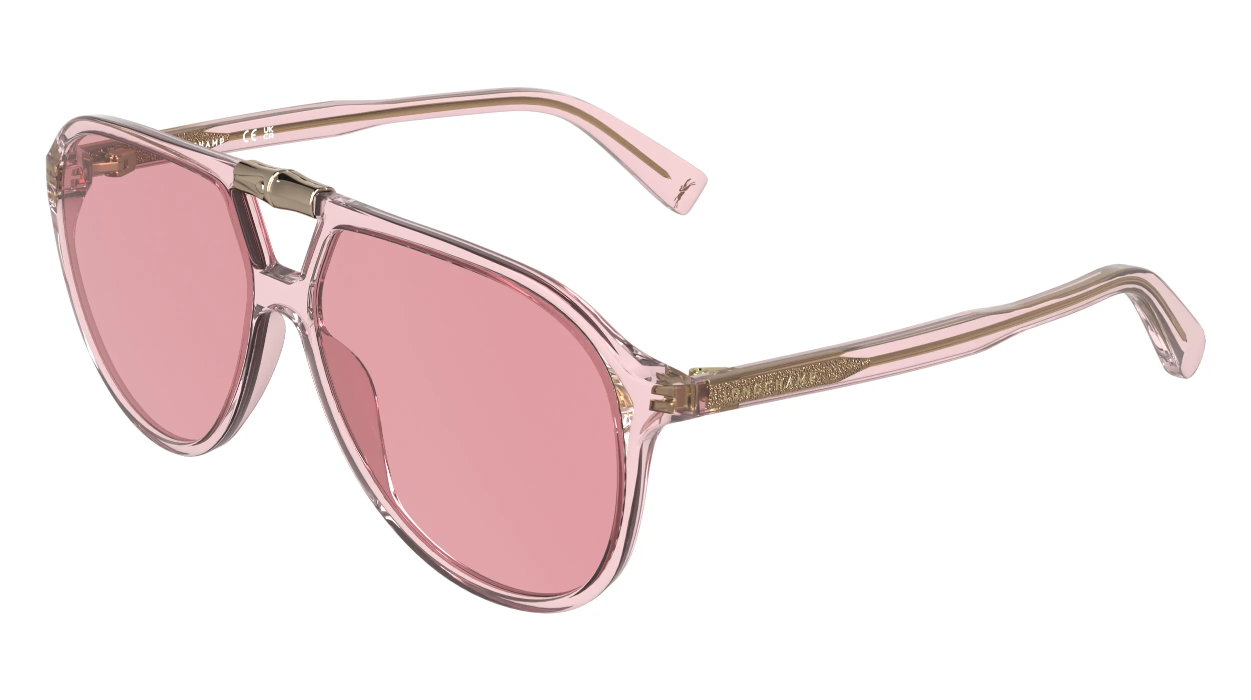 LONGCHAMP LO800S 650 Occhiali da sole Bio-iniettato Rosa Rosa Pilot Normale - immagine 1