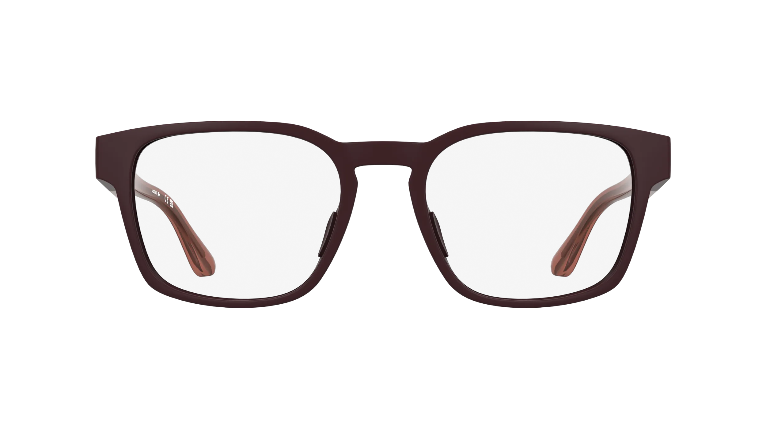Lacoste L4010 601 Montature da vista Bio-iniettato Bordeaux Squadrata Normale - immagine 2