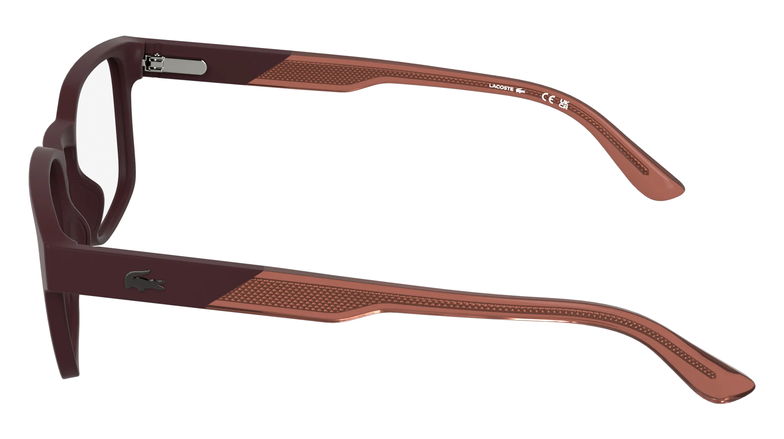 Lacoste L4010 601 Montature da vista Bio-iniettato Bordeaux Squadrata Normale - immagine 3