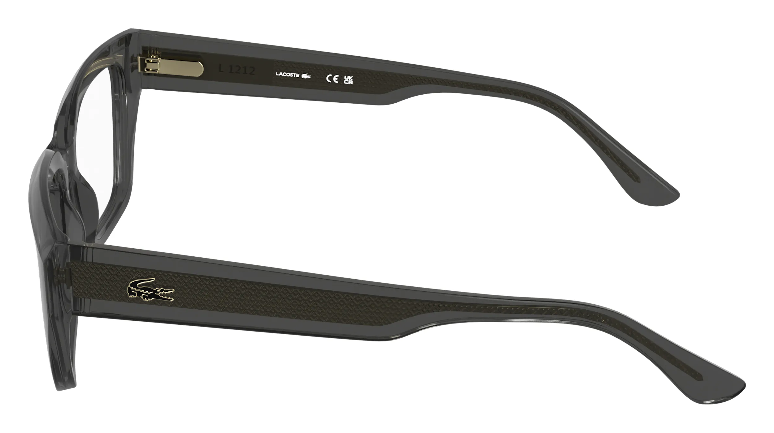 Lacoste L4014 035 Montature da vista Bio-iniettato Grigio Squadrata Normale - immagine 3