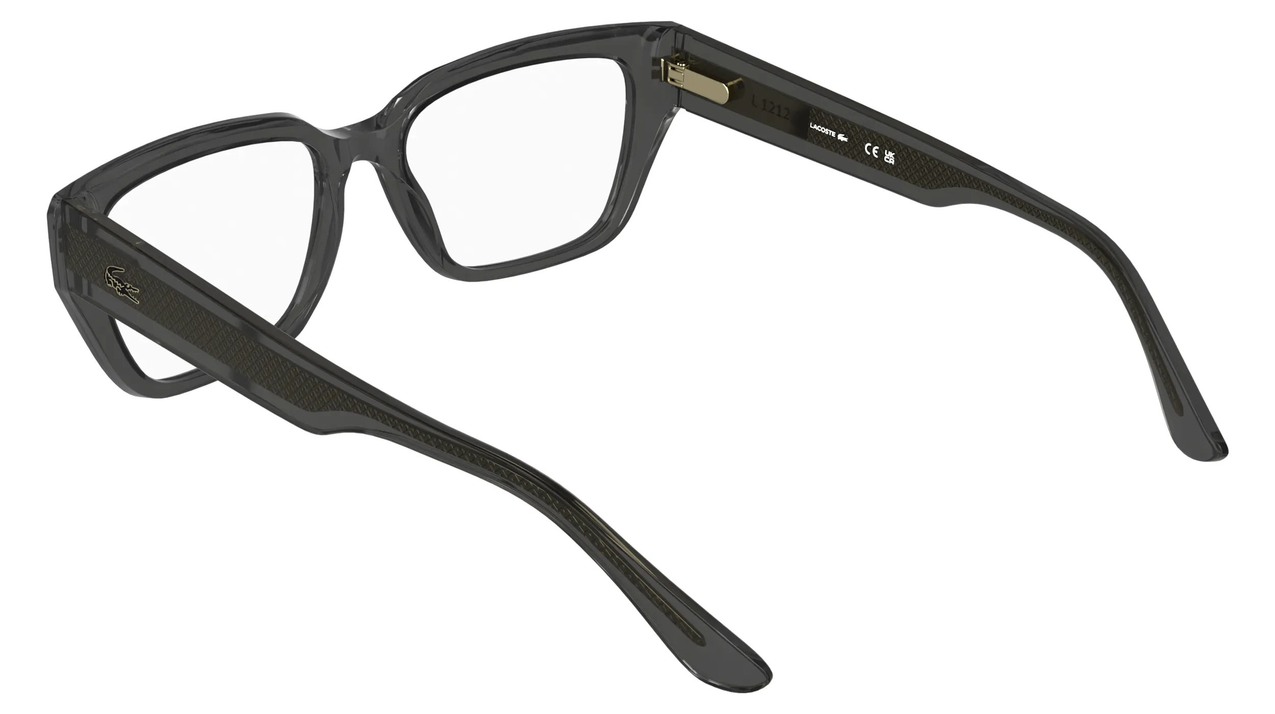 Lacoste L4014 035 Montature da vista Bio-iniettato Grigio Squadrata Normale - immagine 4