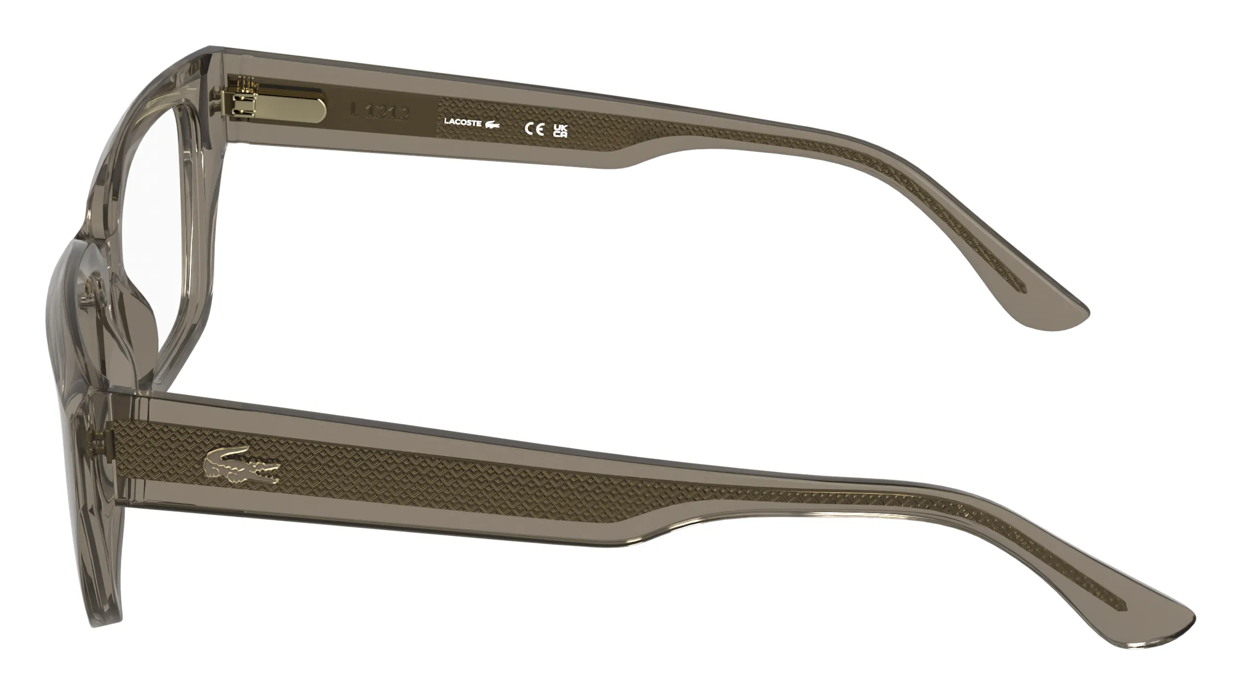 Lacoste L4014 202 Montature da vista Bio-iniettato Grigio Squadrata Normale - immagine 3