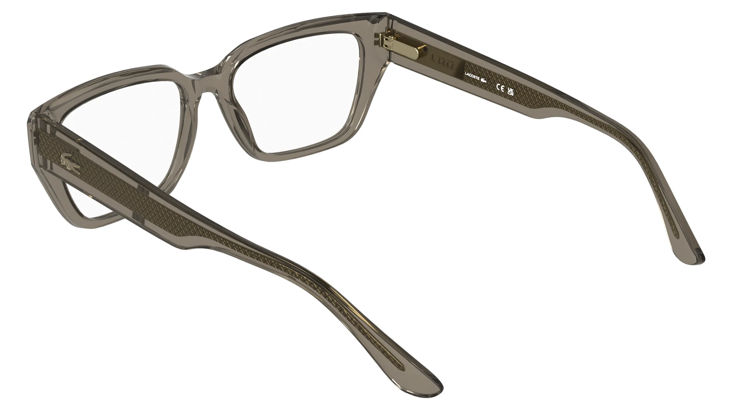 Lacoste L4014 202 Montature da vista Bio-iniettato Grigio Squadrata Normale - immagine 4