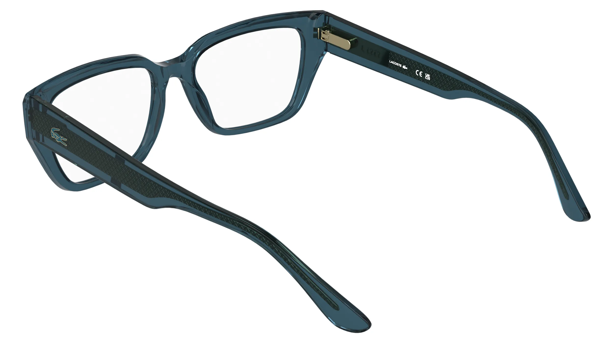 Lacoste L4014 410 Montature da vista Bio-iniettato Blu Squadrata Normale - immagine 4
