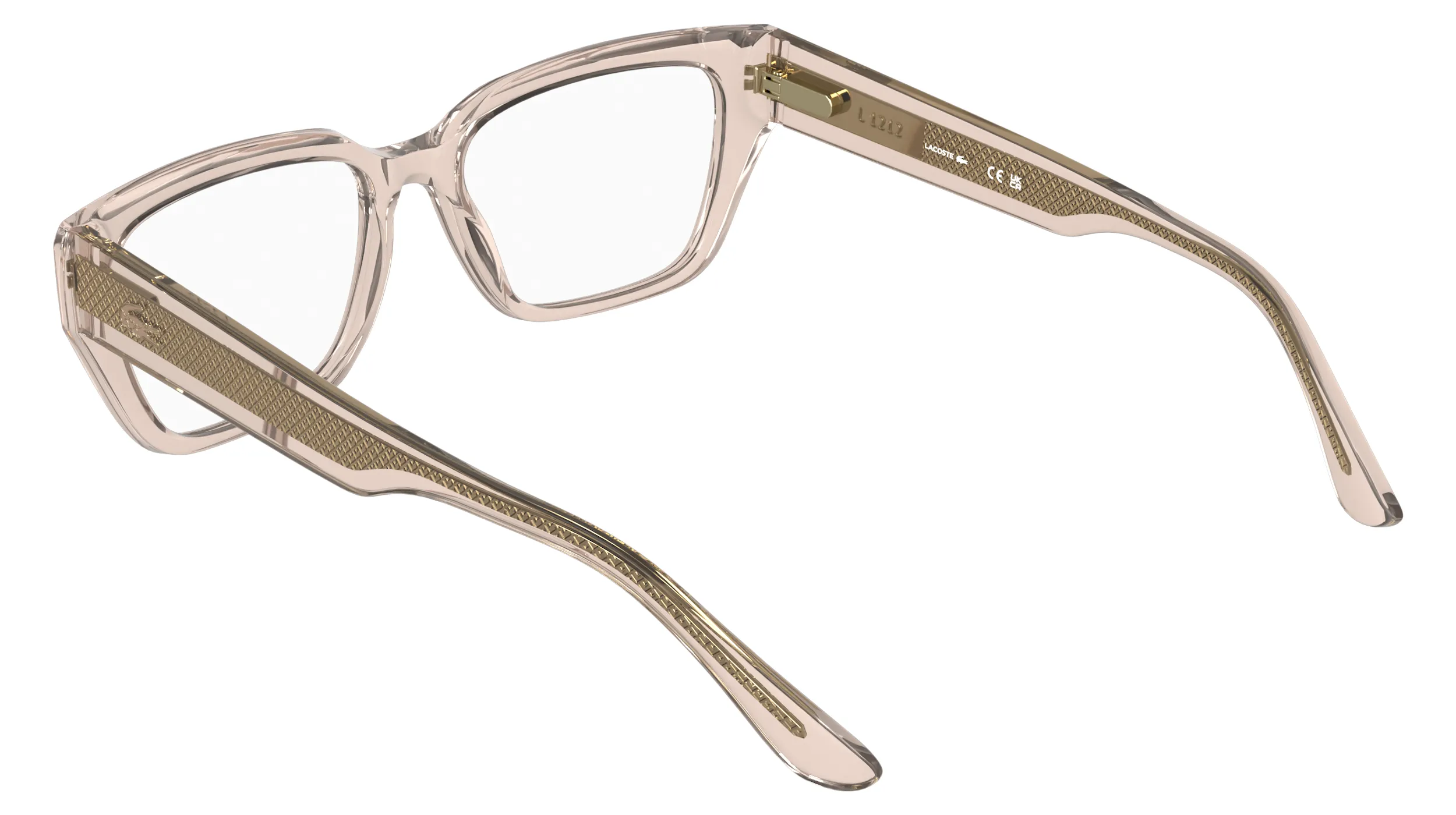 Lacoste L4014 749 Montature da vista Bio-iniettato Rosa Squadrata Normale - immagine 4