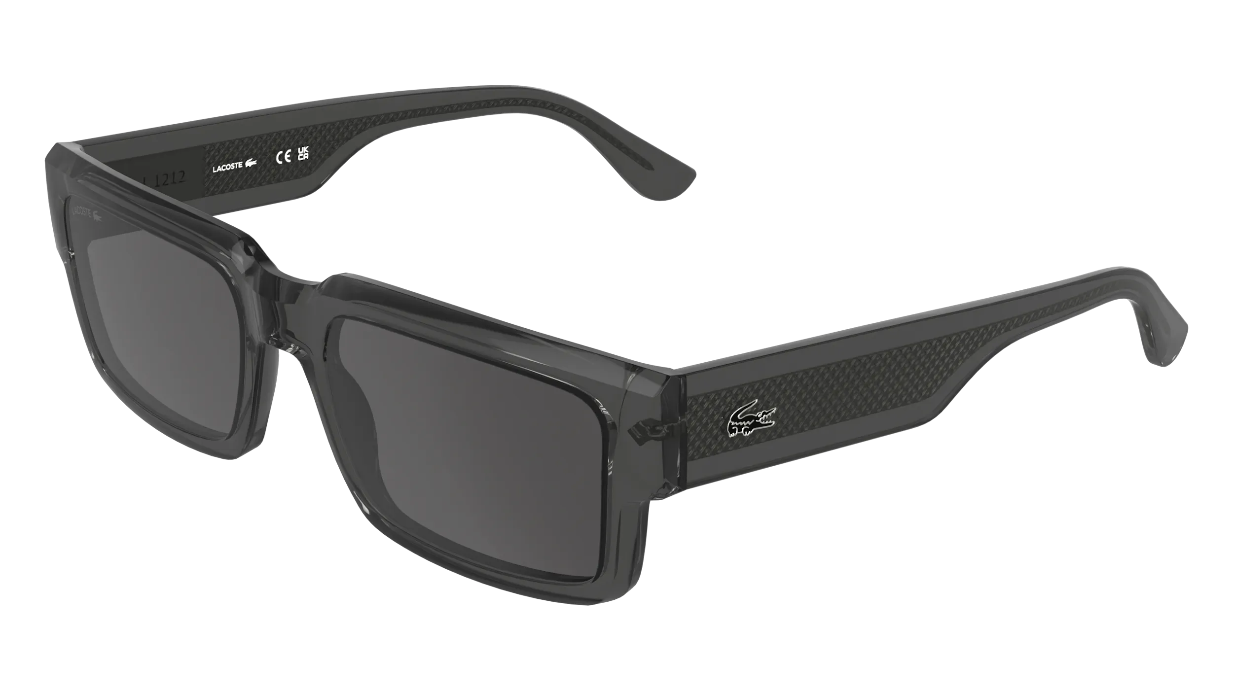 Lacoste L6082S 035 Occhiali da sole Bio-iniettato Grigio Grigio Squadrata Normale - immagine 1