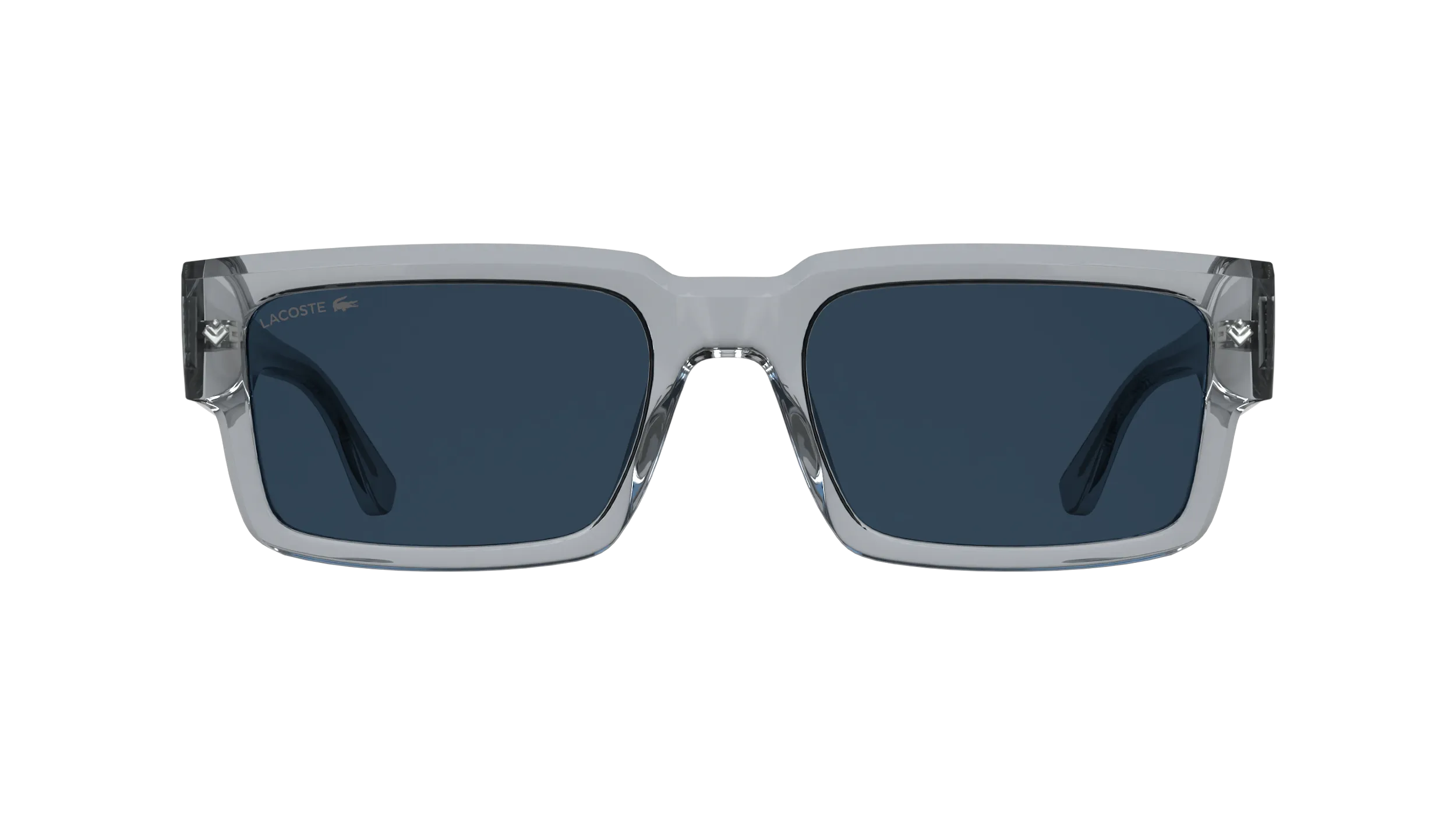 Lacoste L6082S 038 Occhiali da sole Bio-iniettato Grigio Blu Squadrata Normale - immagine 2