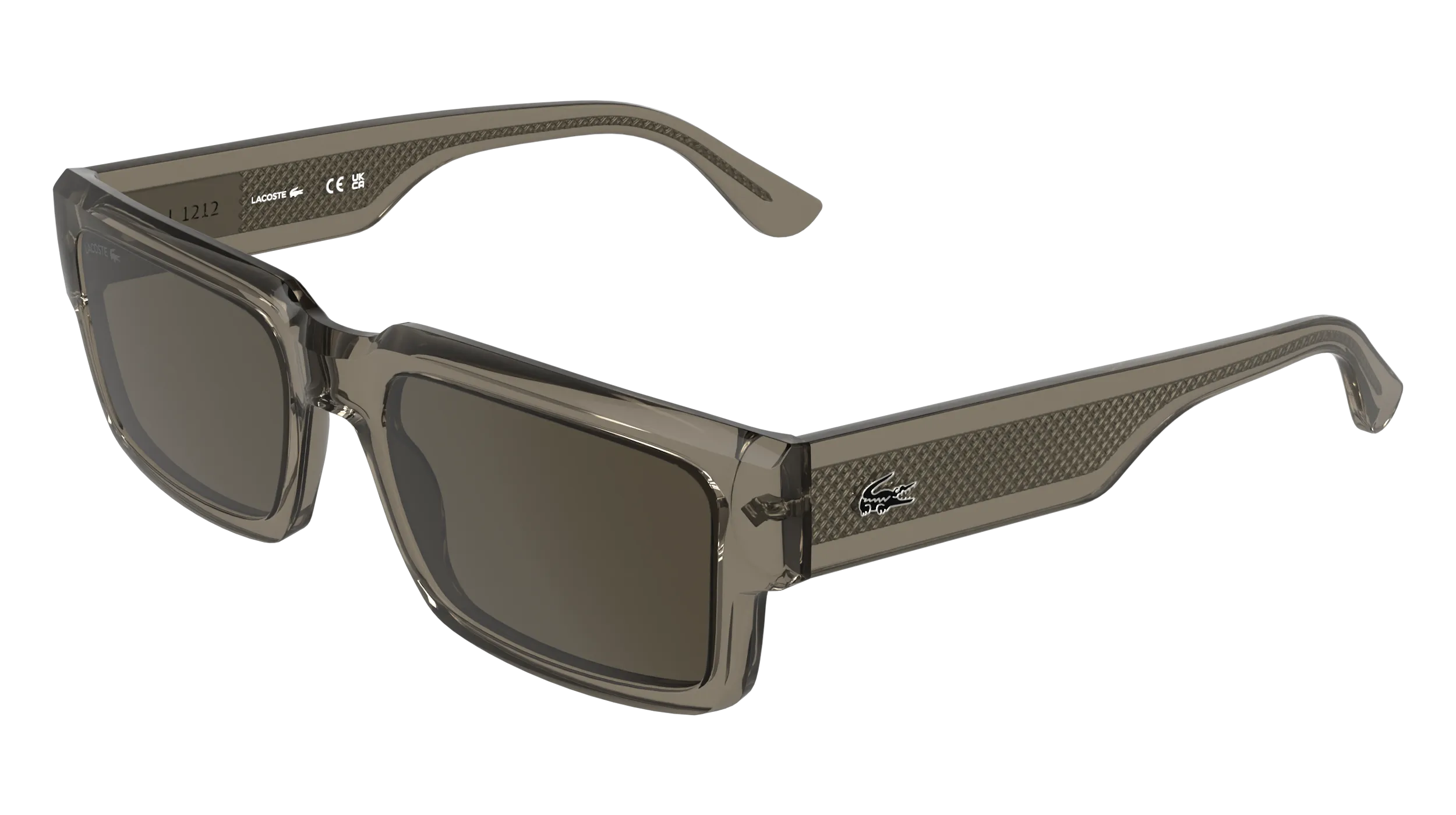 Lacoste L6082S 200 Occhiali da sole Bio-iniettato Marrone Marrone Squadrata Normale - immagine 1