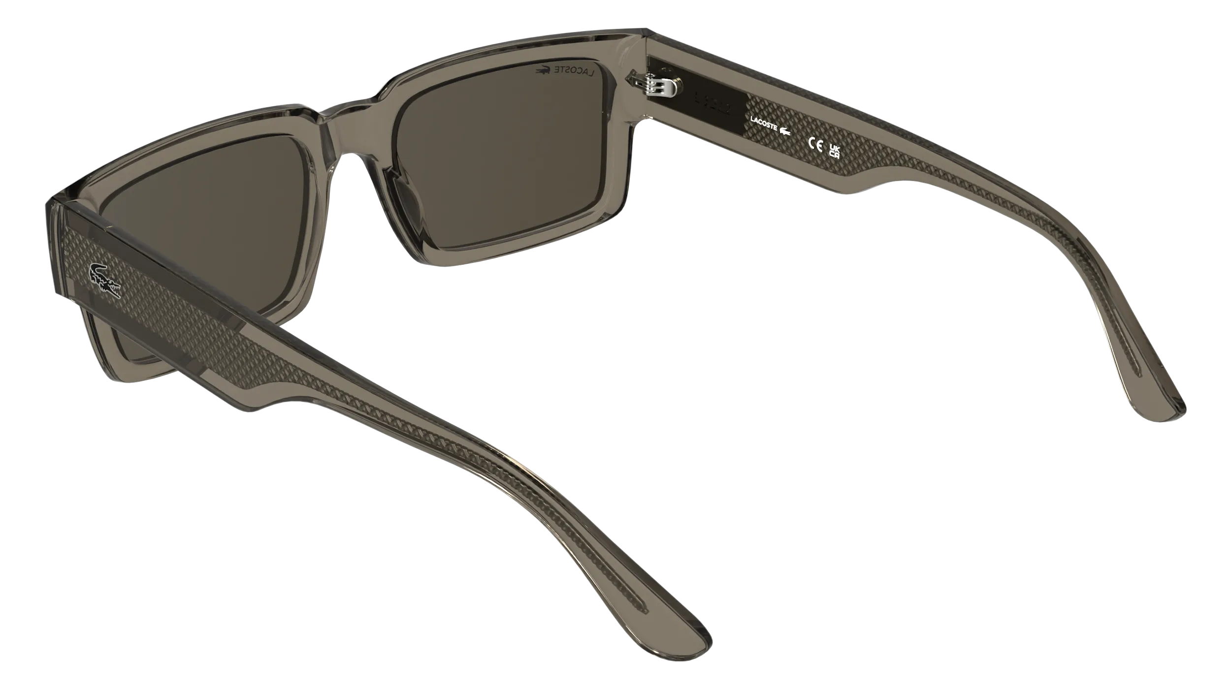 Lacoste L6082S 200 Occhiali da sole Bio-iniettato Marrone Marrone Squadrata Normale - immagine 4