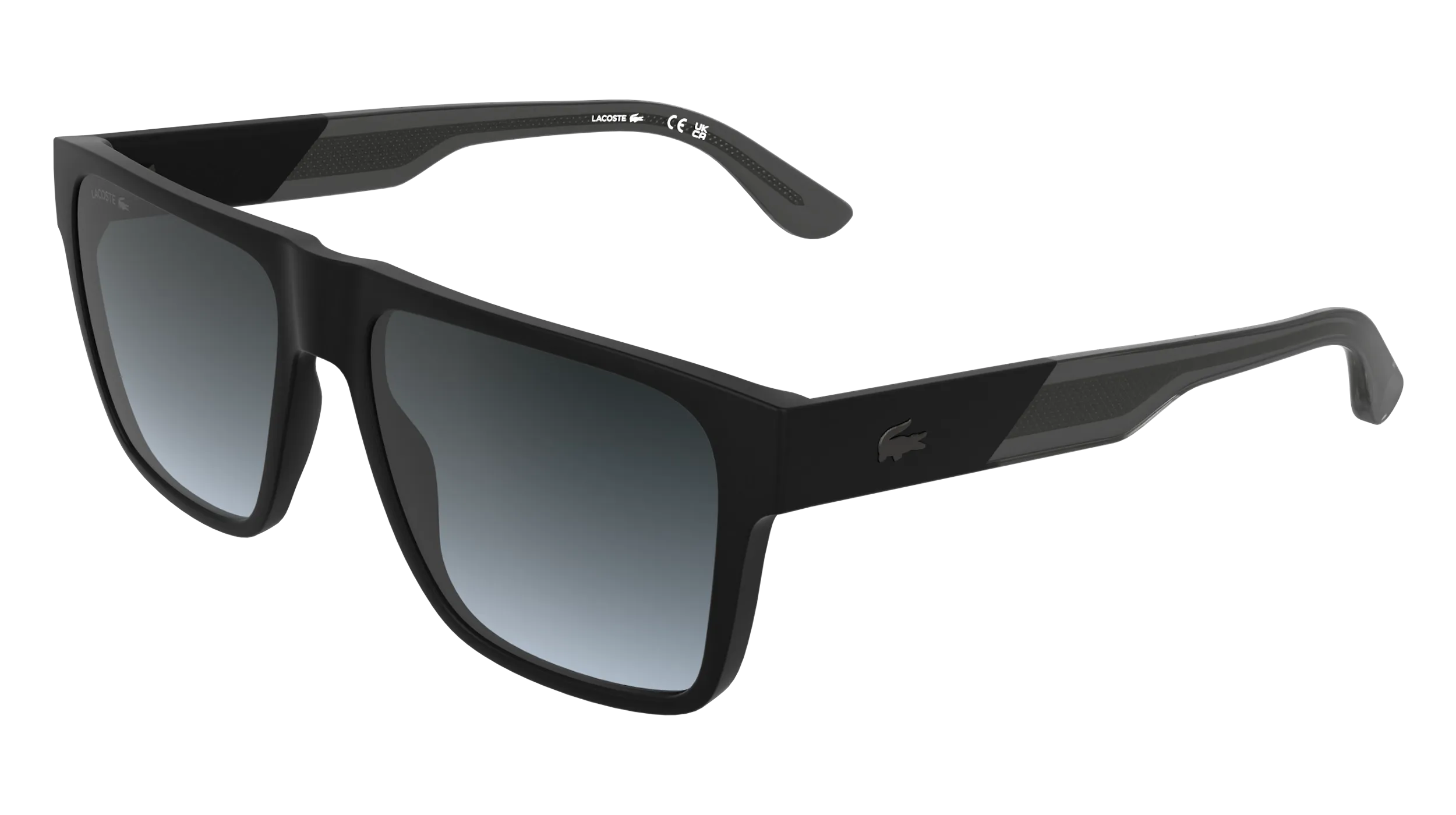 Lacoste L6085S 002 Occhiali da sole Bio-iniettato Nero Squadrata Normale - immagine 1