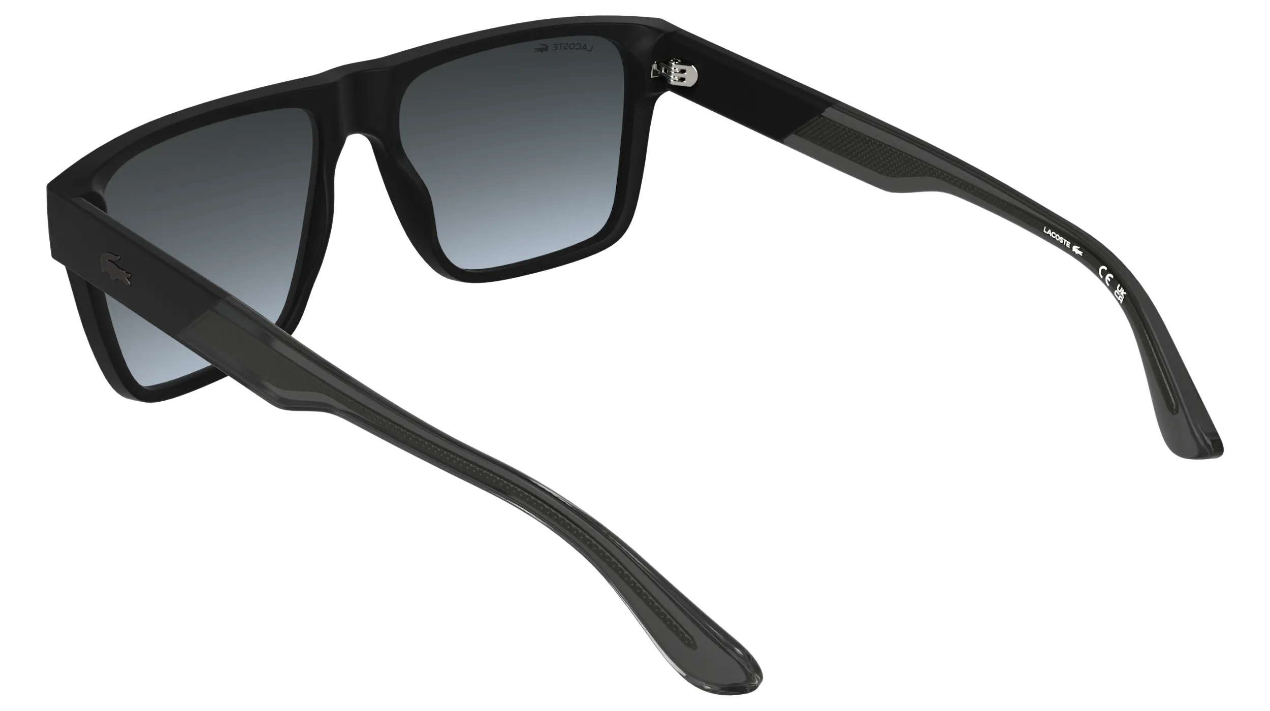 Lacoste L6085S 002 Occhiali da sole Bio-iniettato Nero Squadrata Normale - immagine 4