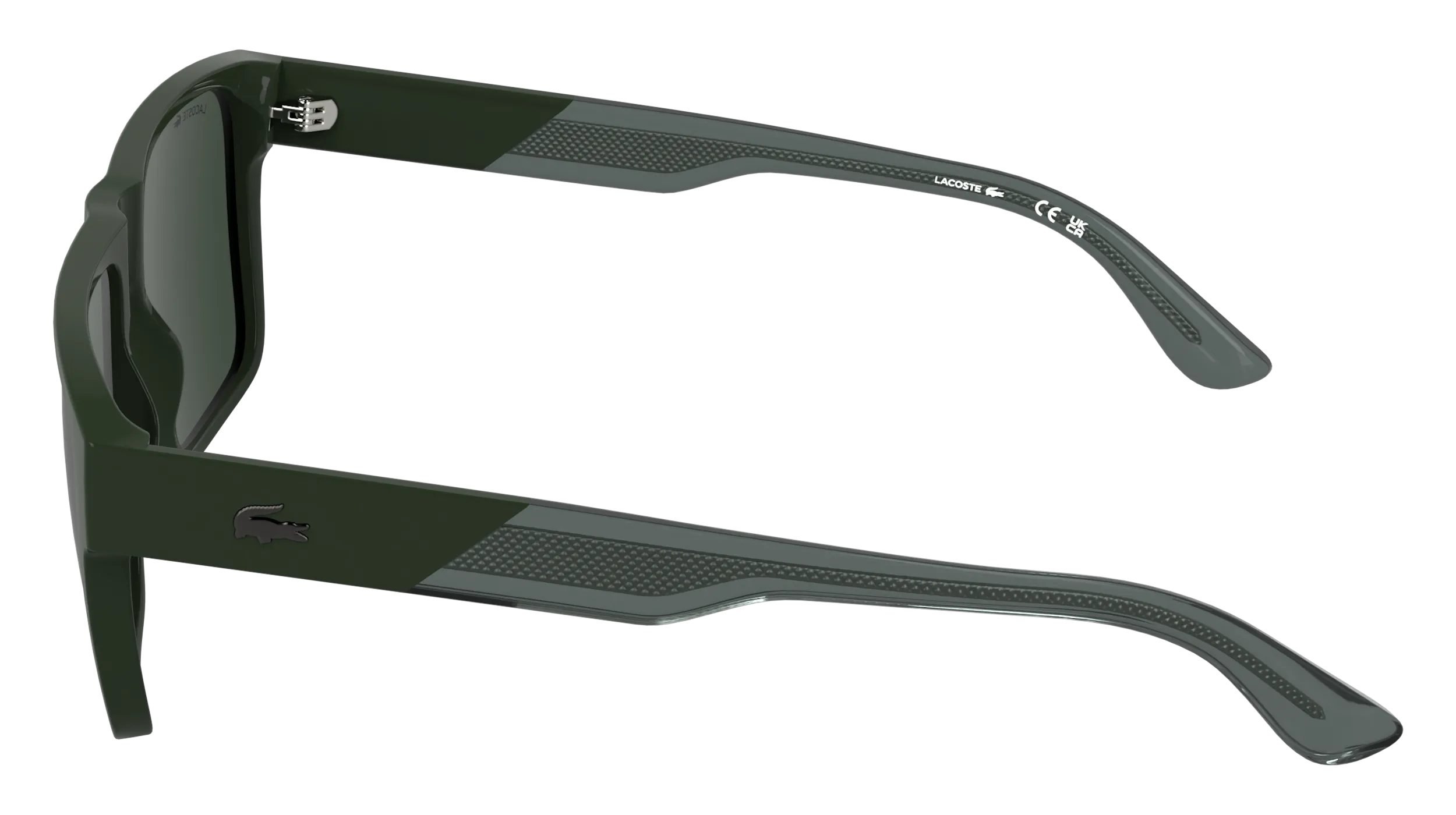 Lacoste L6085S 275 Occhiali da sole Bio-iniettato Verde Verde Squadrata Normale - immagine 3