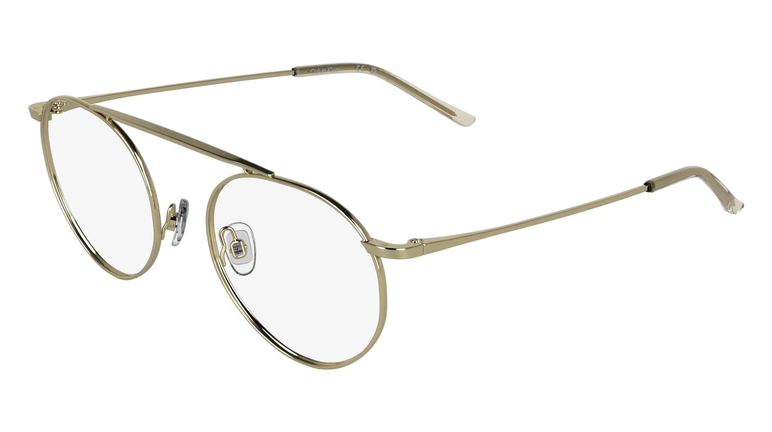 Calvin Klein CK26105T 717 Montature da vista Titanio Oro Rotonda Normale - immagine 1