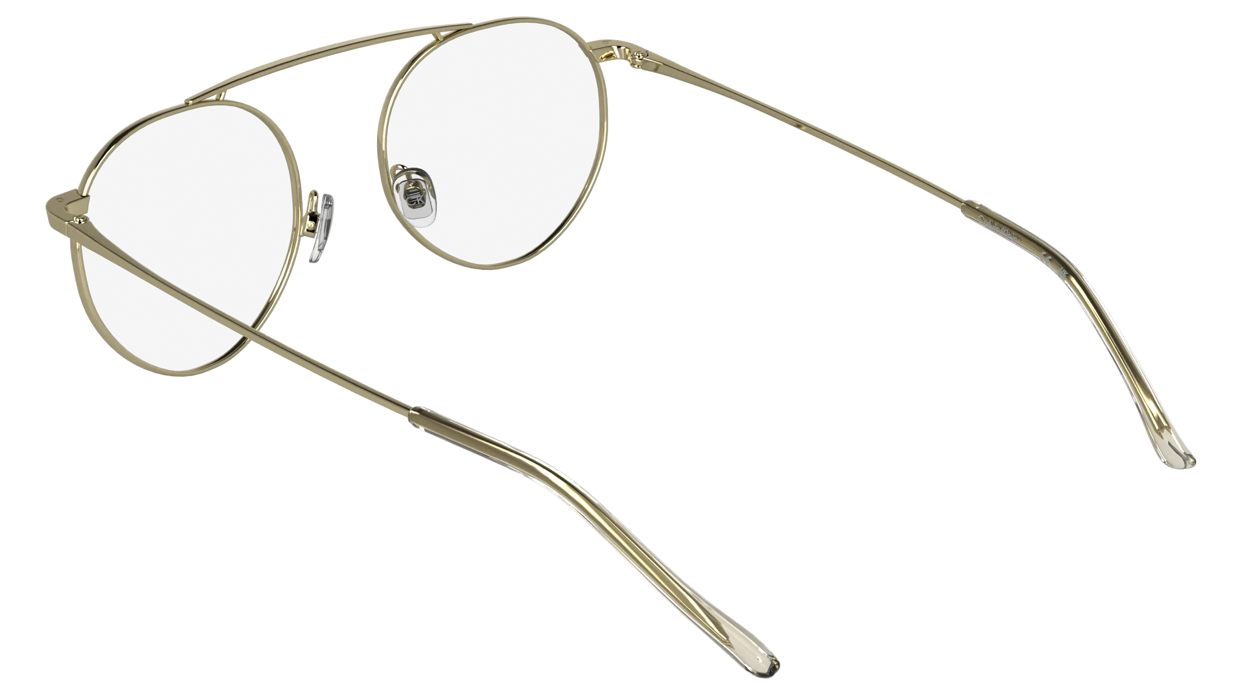 Calvin Klein CK26105T 717 Montature da vista Titanio Oro Rotonda Normale - immagine 4